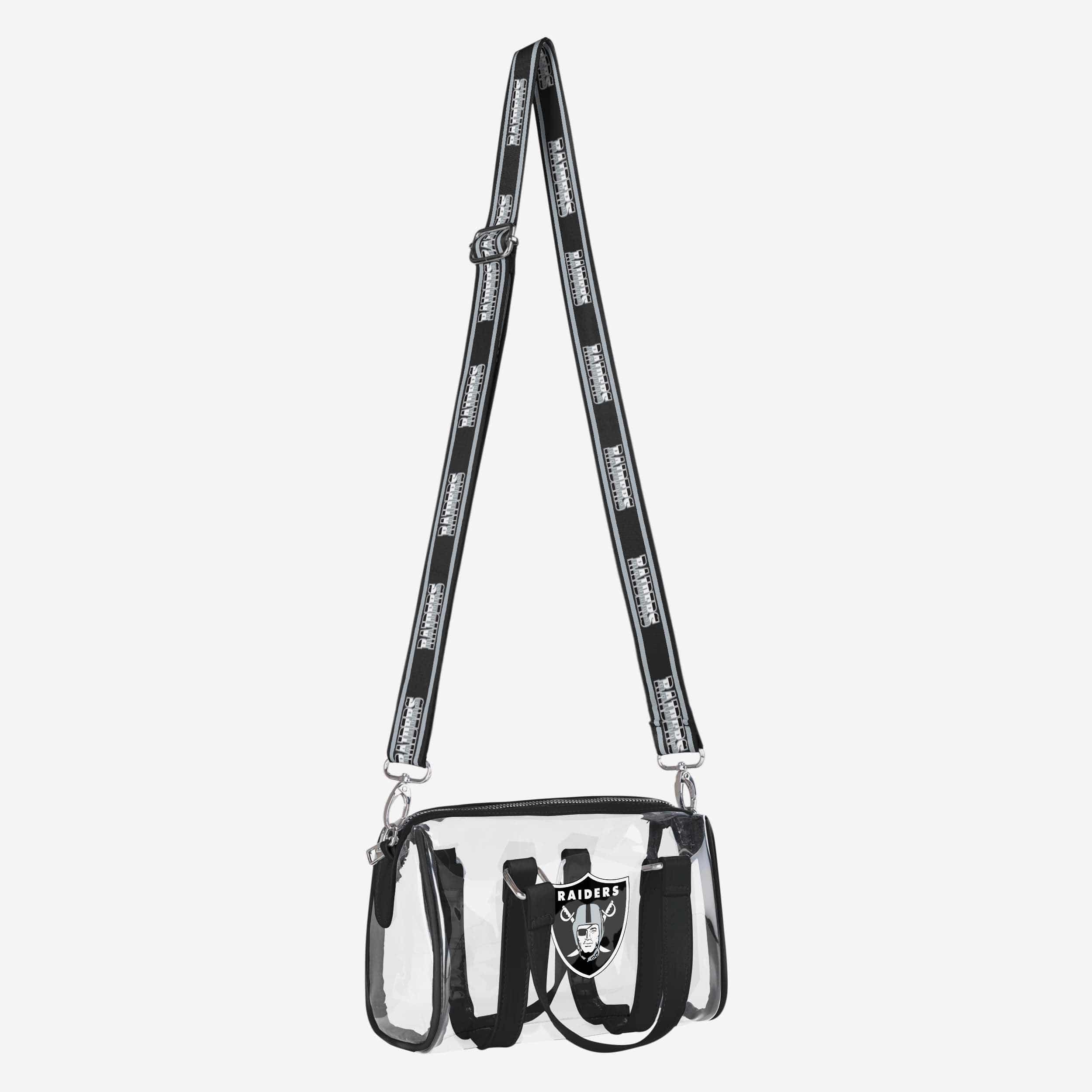 Las Vegas Raiders Stunning Clear Barrel Bag