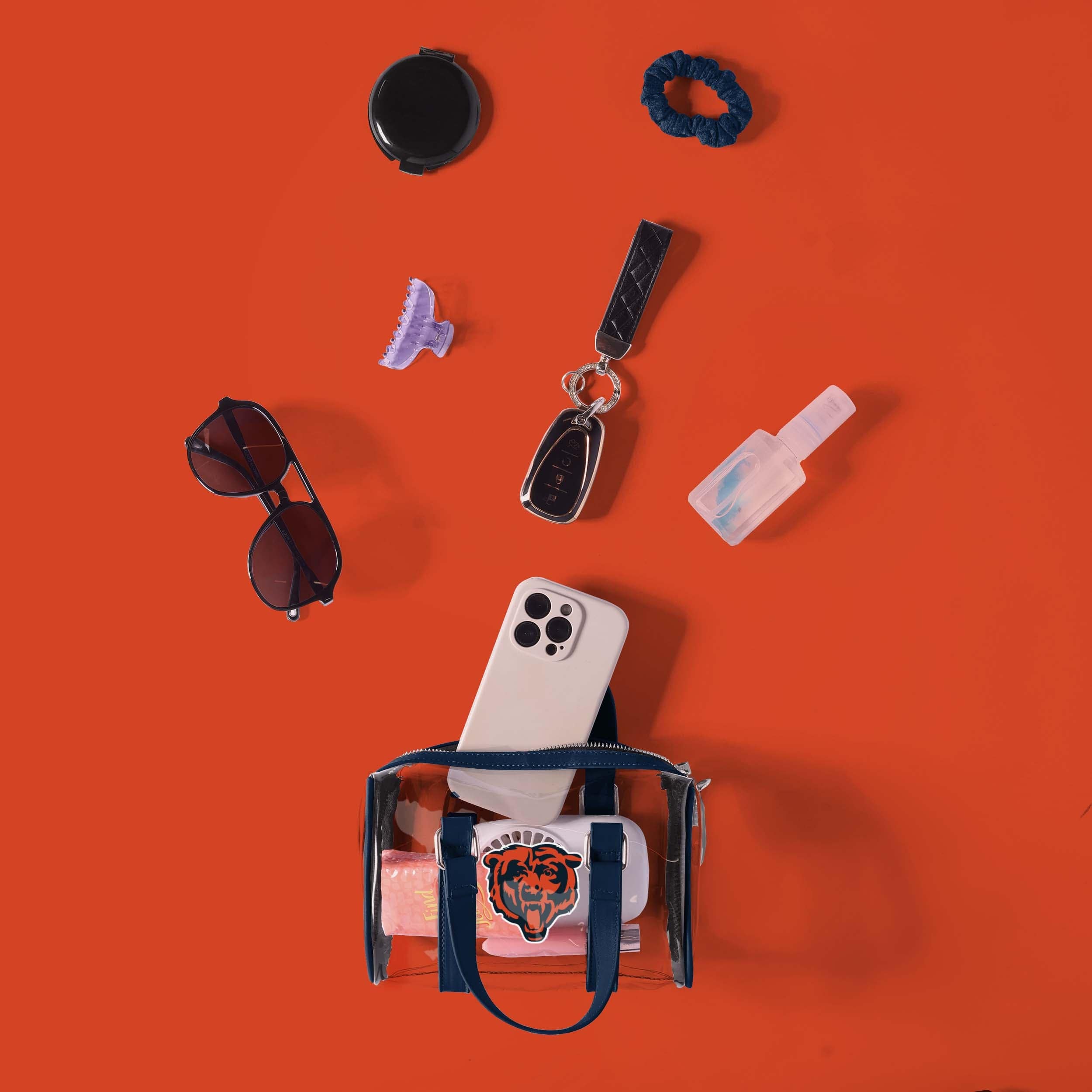Chicago Bears Super-Cool Clear Barrel Bag