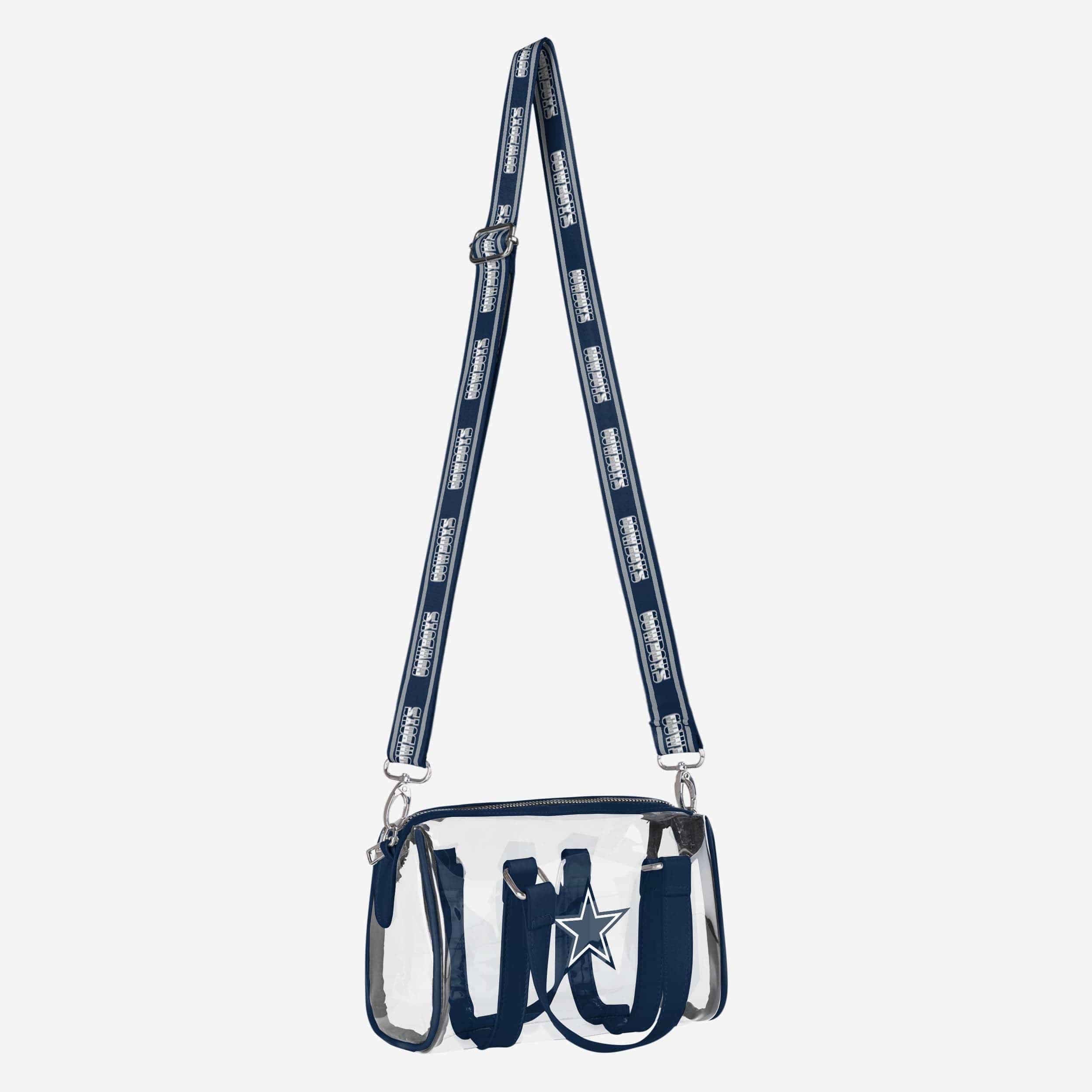 Dallas Cowboys Stunning Clear Barrel Bag