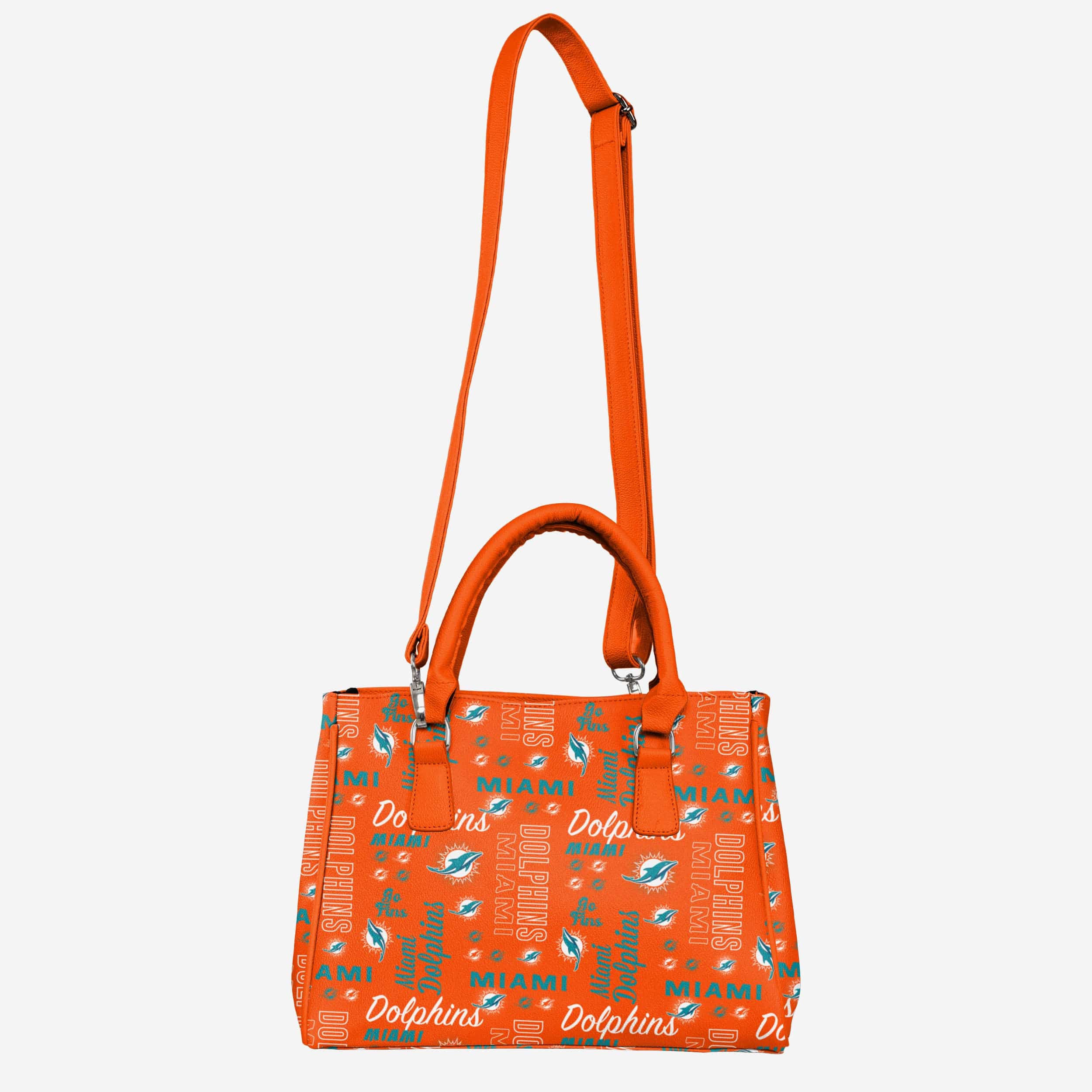 Miami Dolphins Spirited Style Printed Collection Purse - Show Your Team Spirit!