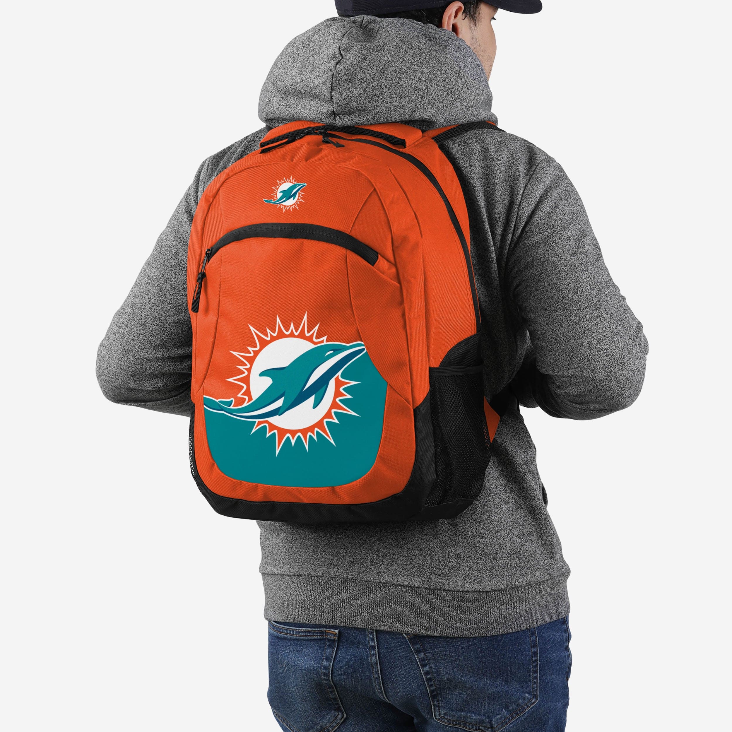 Miami Dolphins Colorblock Action Backpack: Show Your Fandom!