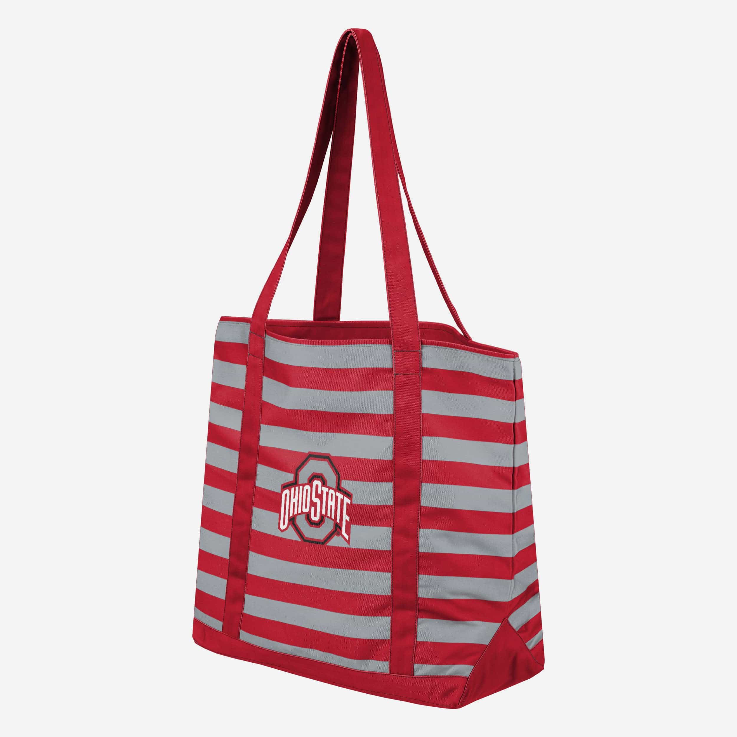 Ohio State Buckeyes Stripe Canvas Tote Bag - Show Your Fandom!
