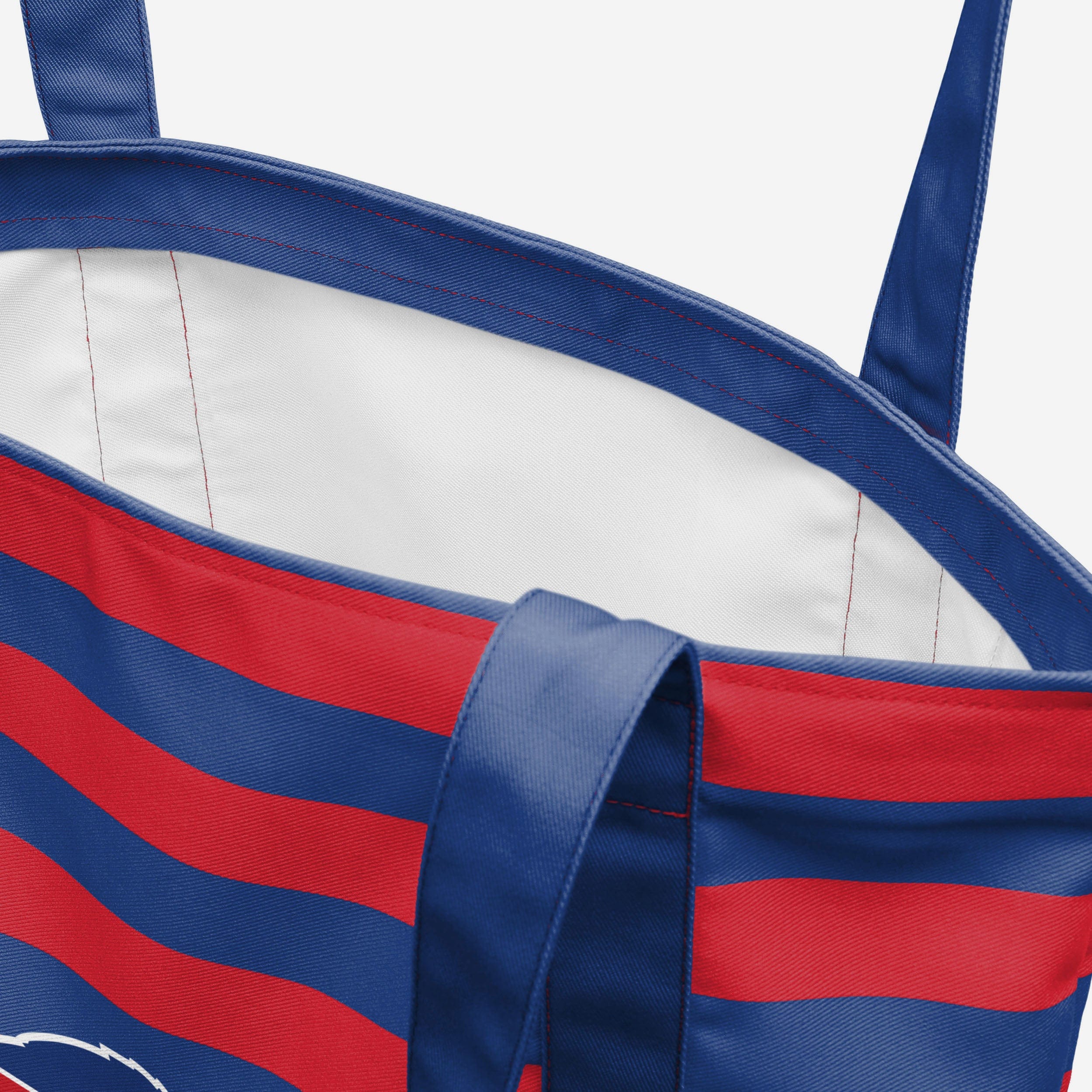 Buffalo Bills Team Stripe Canvas Tote Bag - Show Your Fandom in Style!