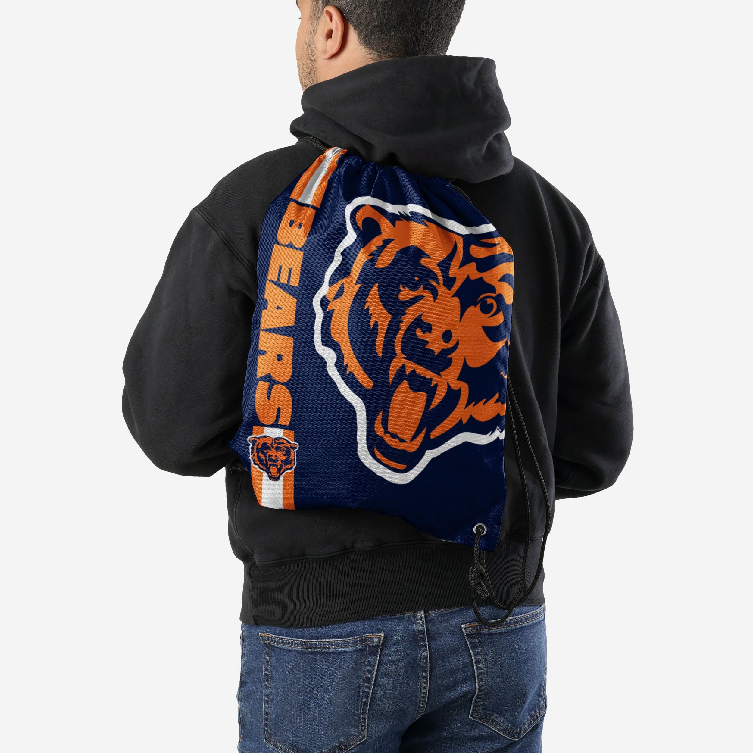 Chicago Bears Big Logo Drawstring Backpack - Show Your Team Pride!