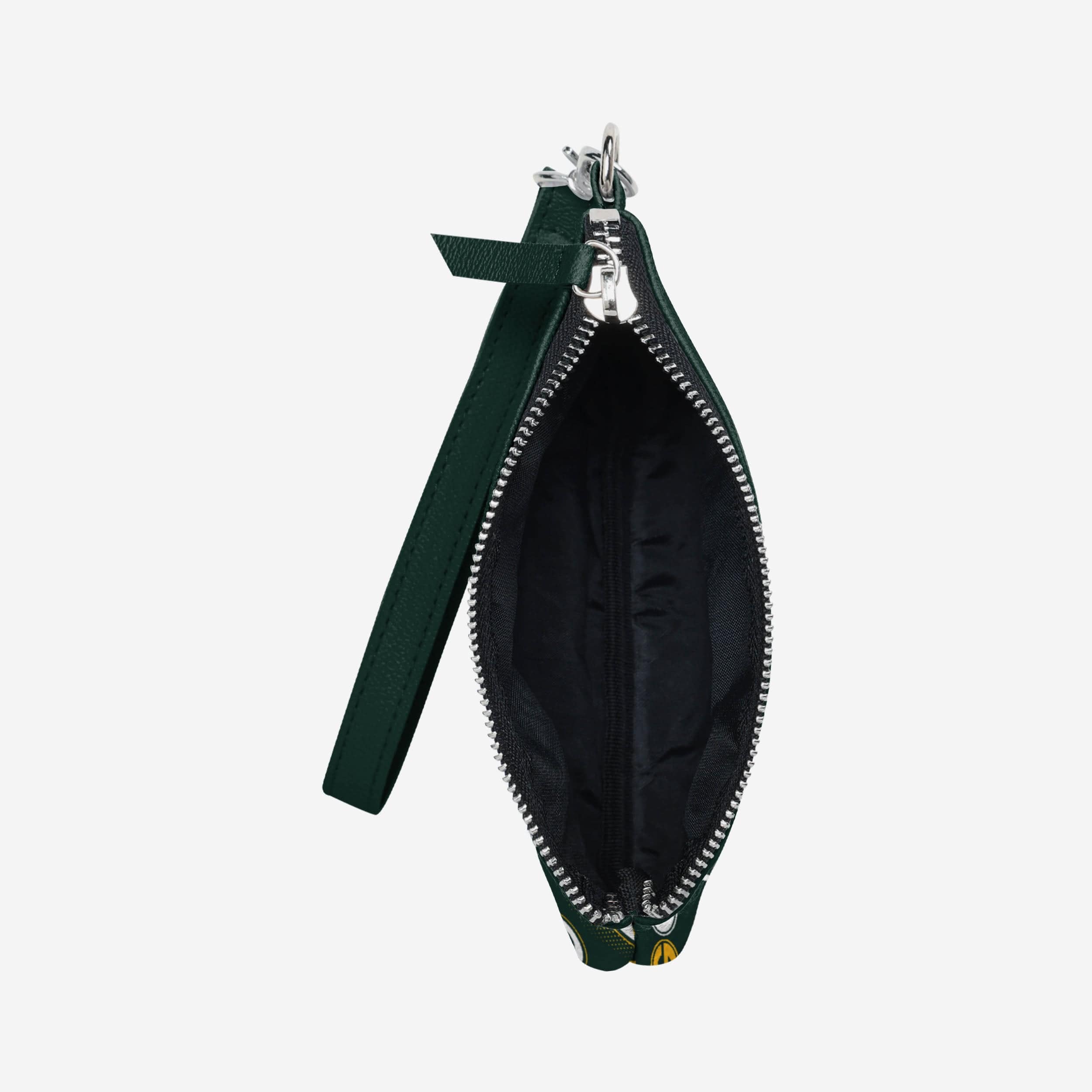Green Bay Packers Spirited Style Wristlet with Repeat Logo - A Must - Have for Fans