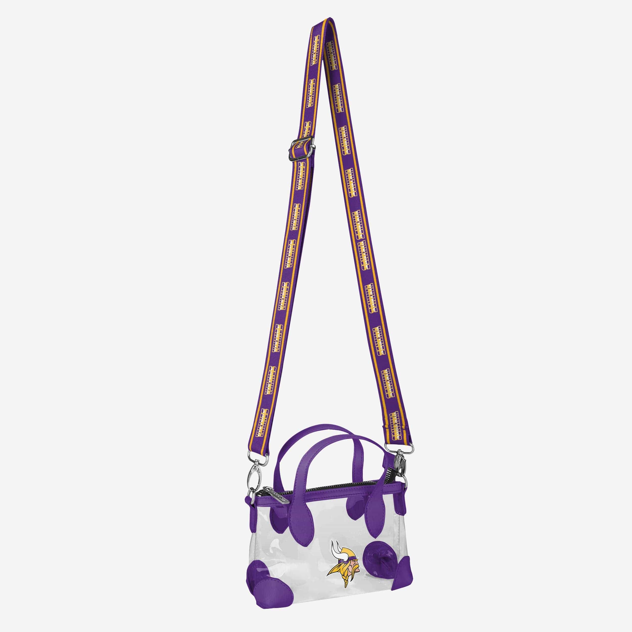 Minnesota Vikings Big Logo Clear Mini Crossbody Purse - Show Your Fandom!