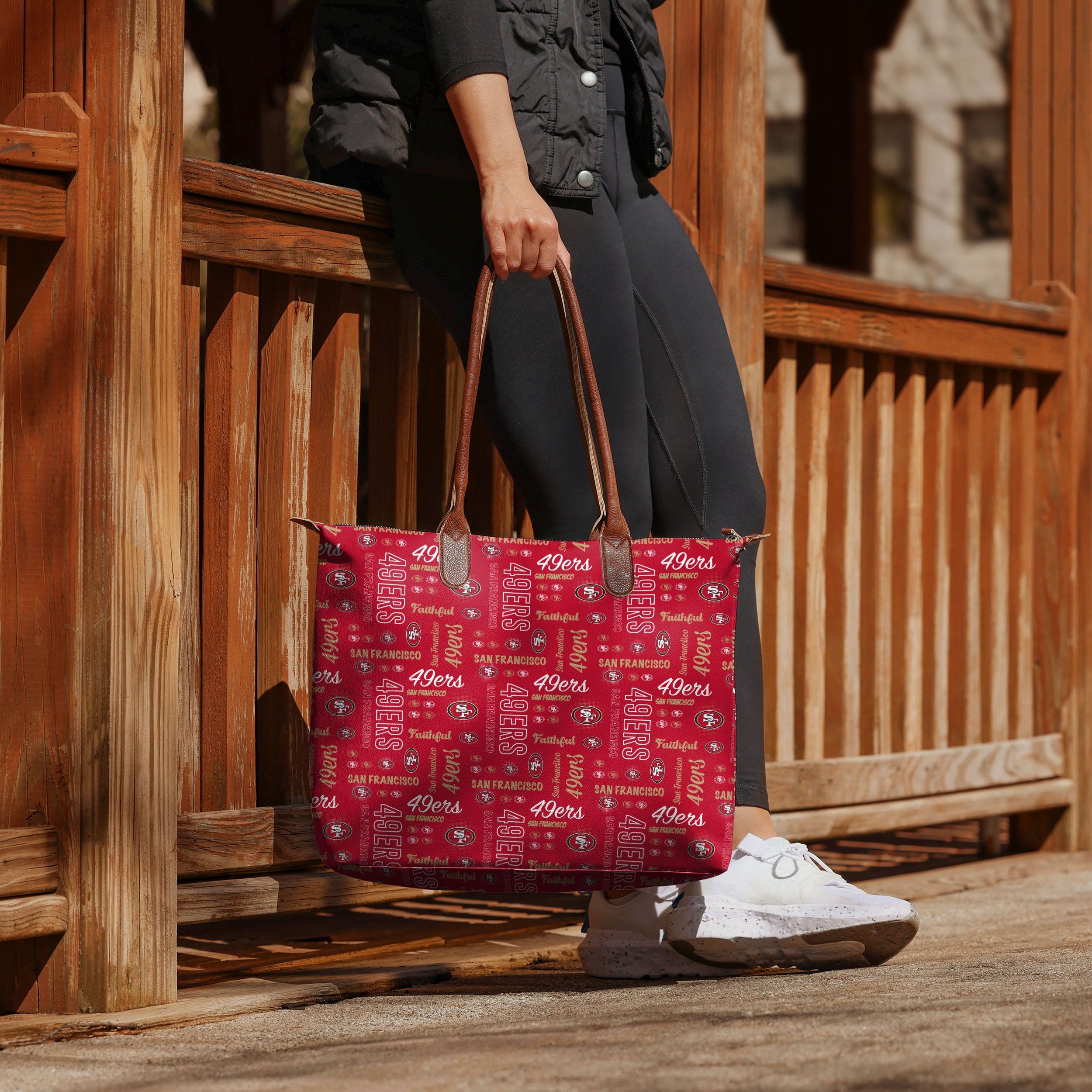 San Francisco 49ers Spirited Style Printed Tote Bag - Show Your Team Pride!