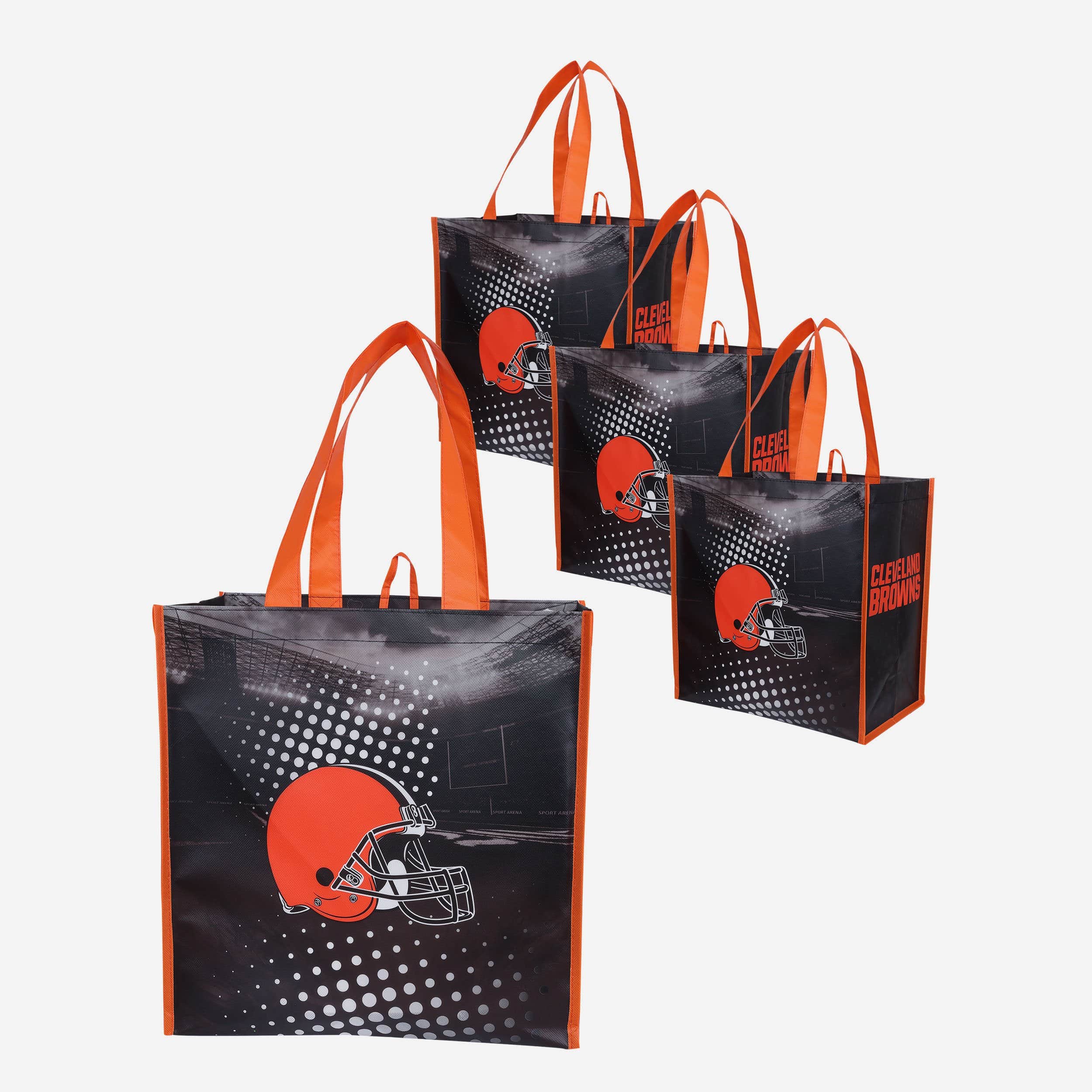 Cleveland Browns 4-Pack Super Reusable Shopping Bags