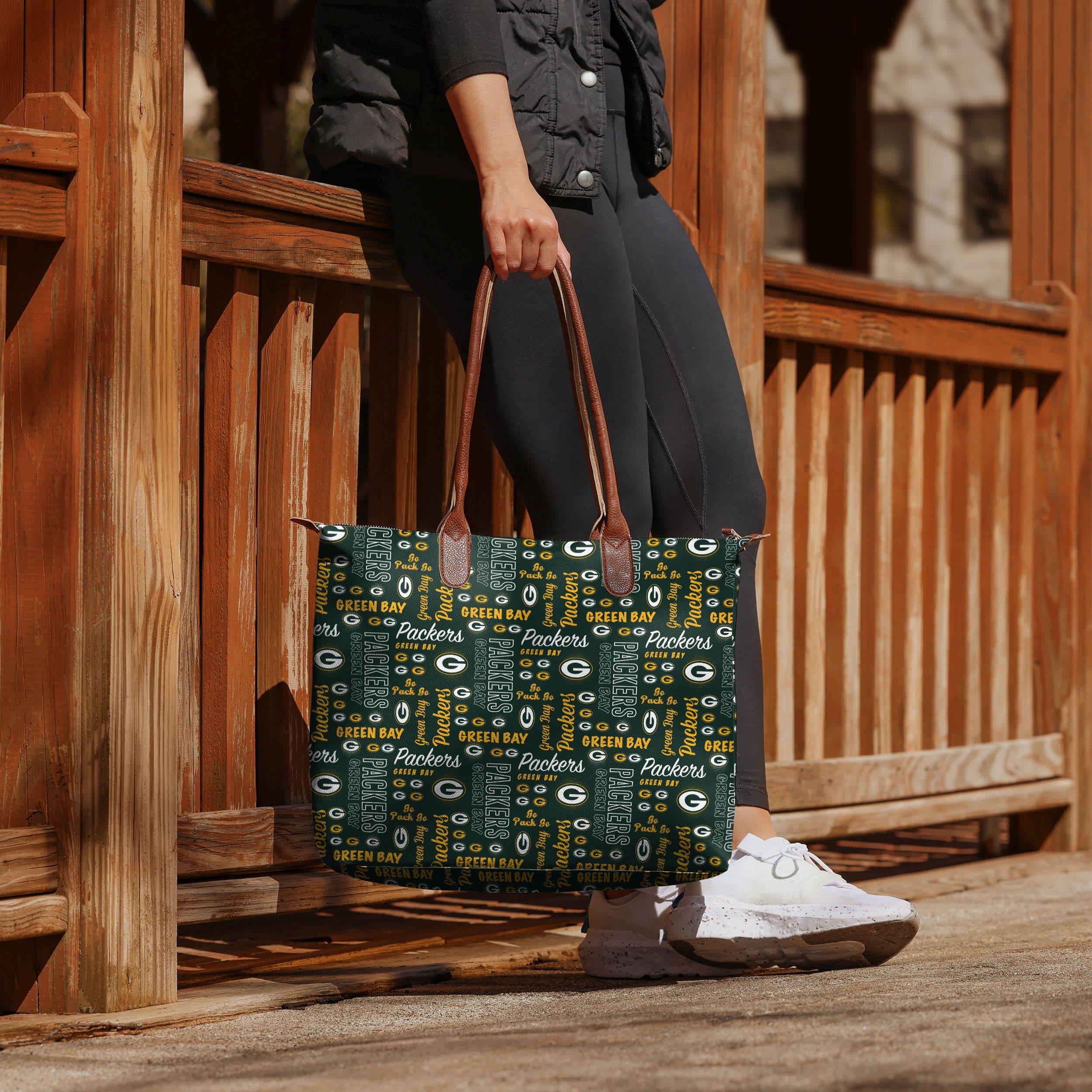 Green Bay Packers Spirited Style Tote Bag - Show Your Team Pride!