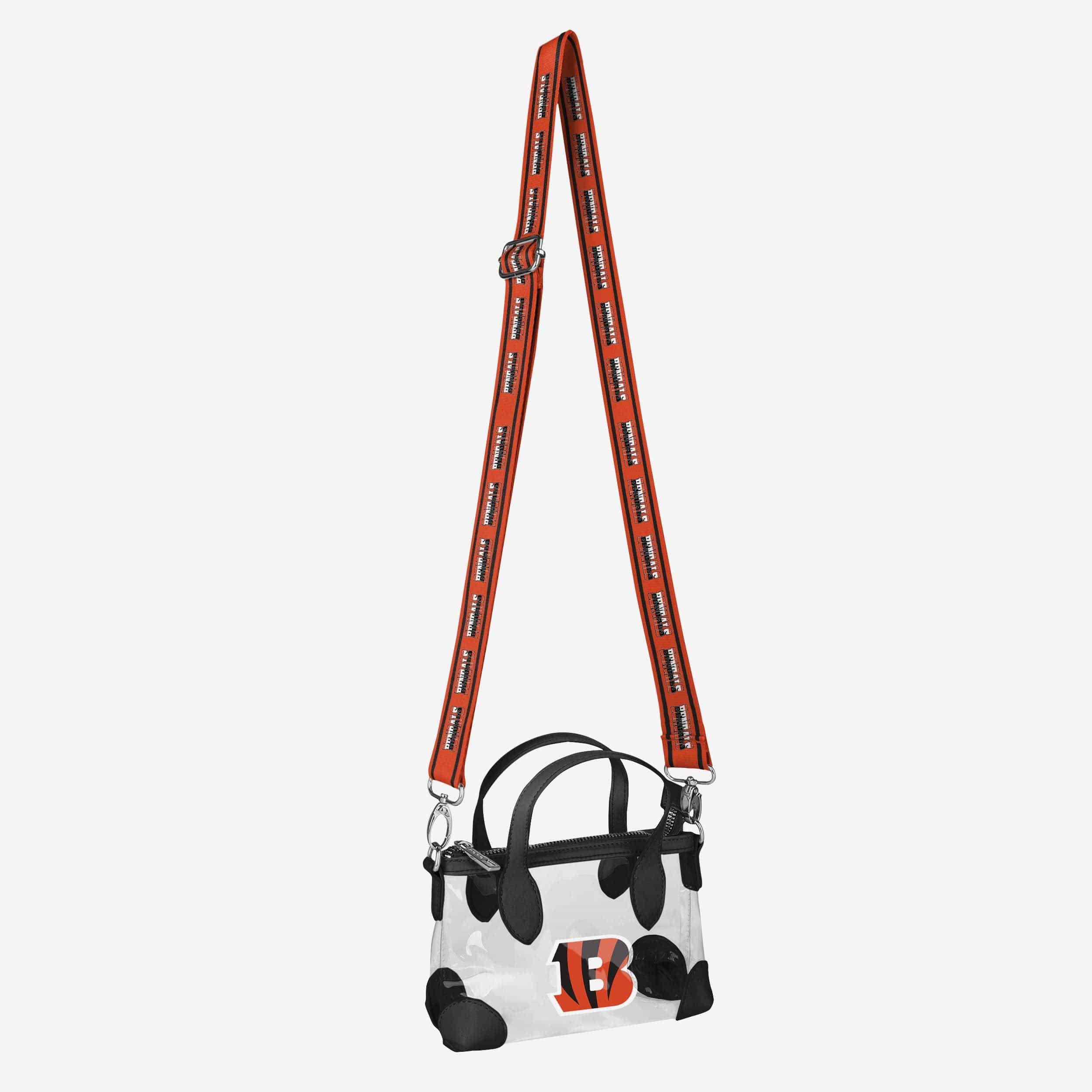 Cincinnati Bengals Big Logo Clear Mini Crossbody Purse - Show Your Fandom!