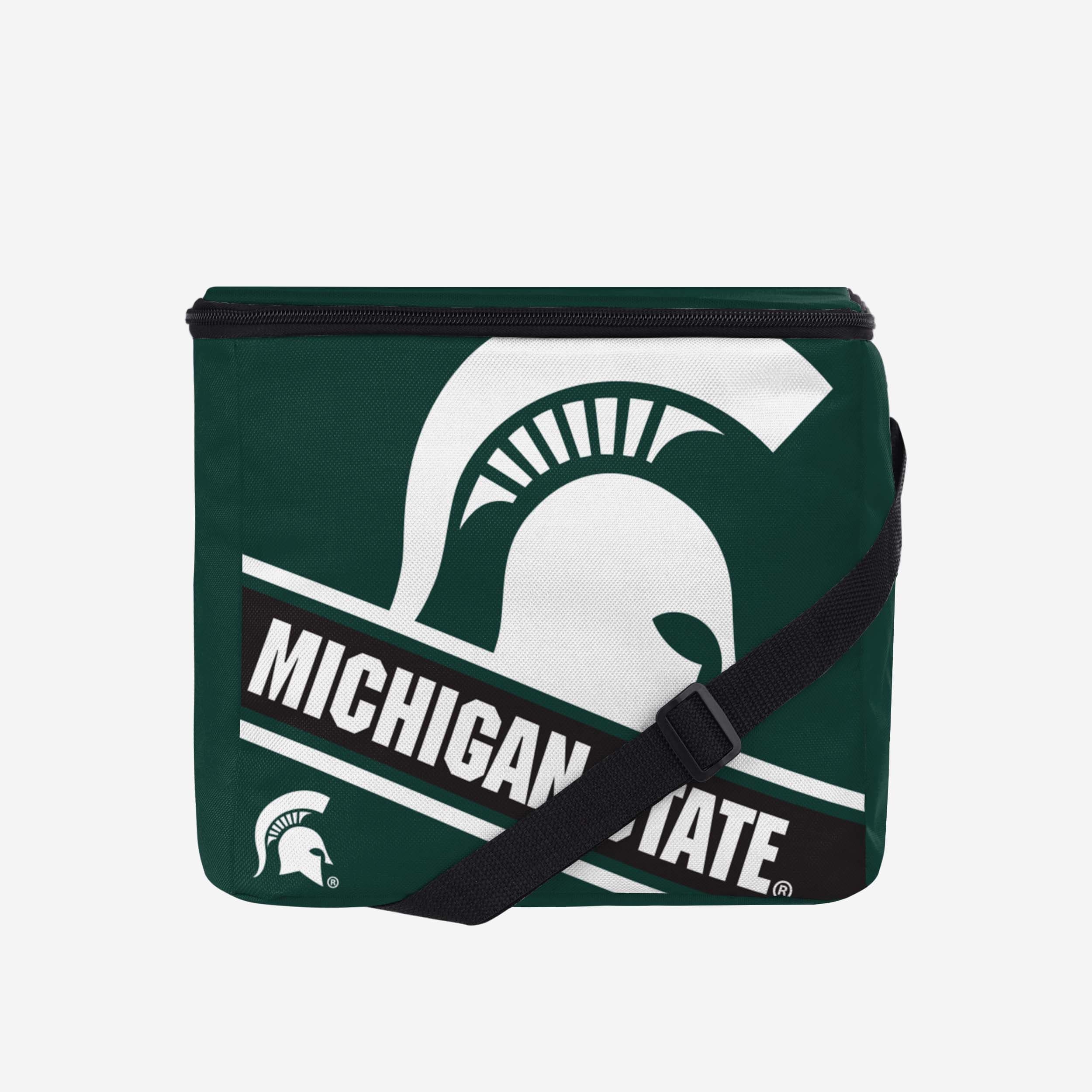 Michigan State Spartans Big Logo Stripe 12 - Pack Cooler: Your Ultimate Team - Spirit Cooler