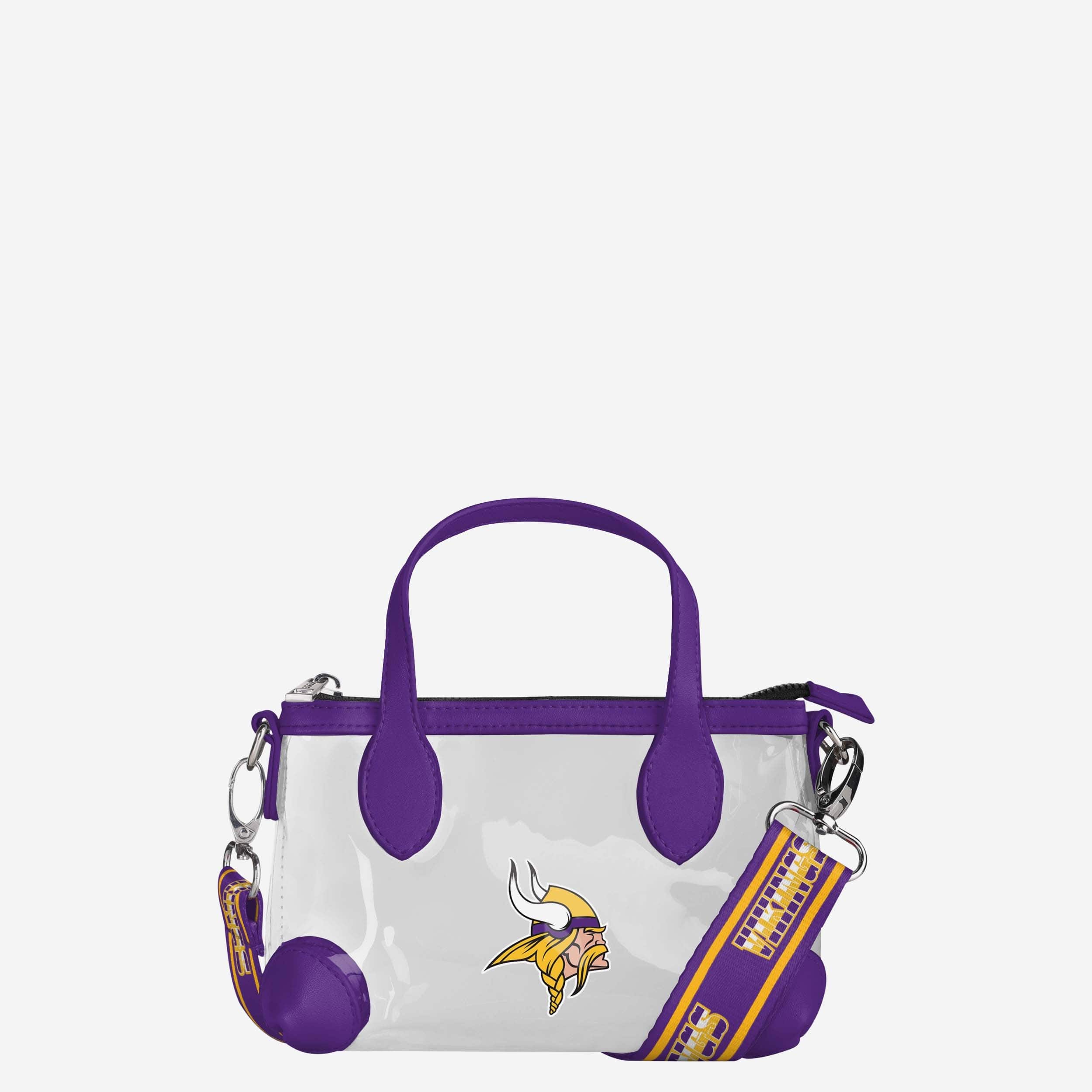 Minnesota Vikings Big Logo Clear Mini Crossbody Purse - Show Your Fandom!