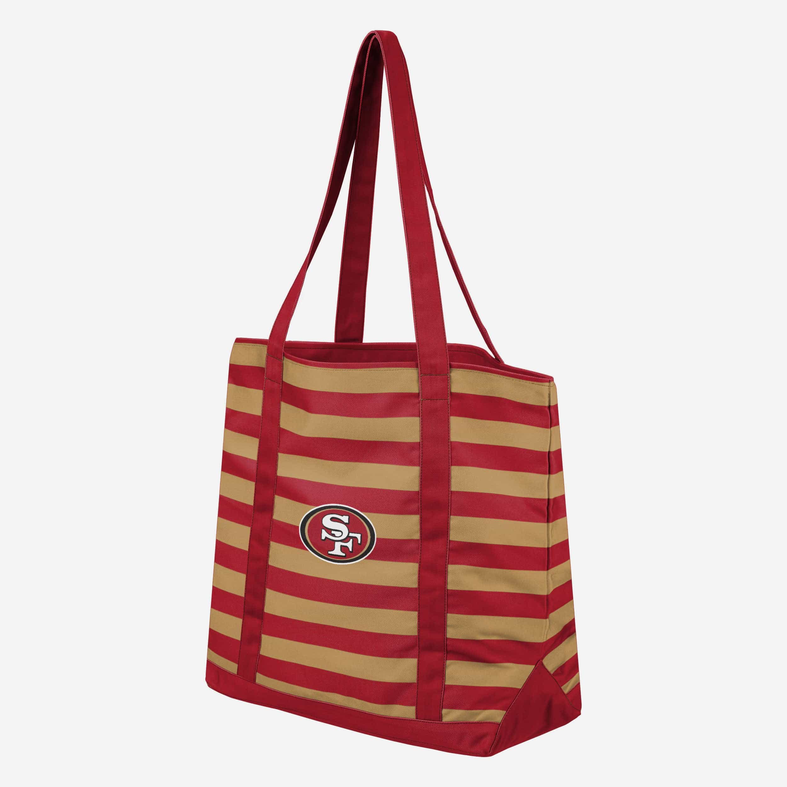 San Francisco 49ers Stylish Team Stripe Canvas Tote Bag
