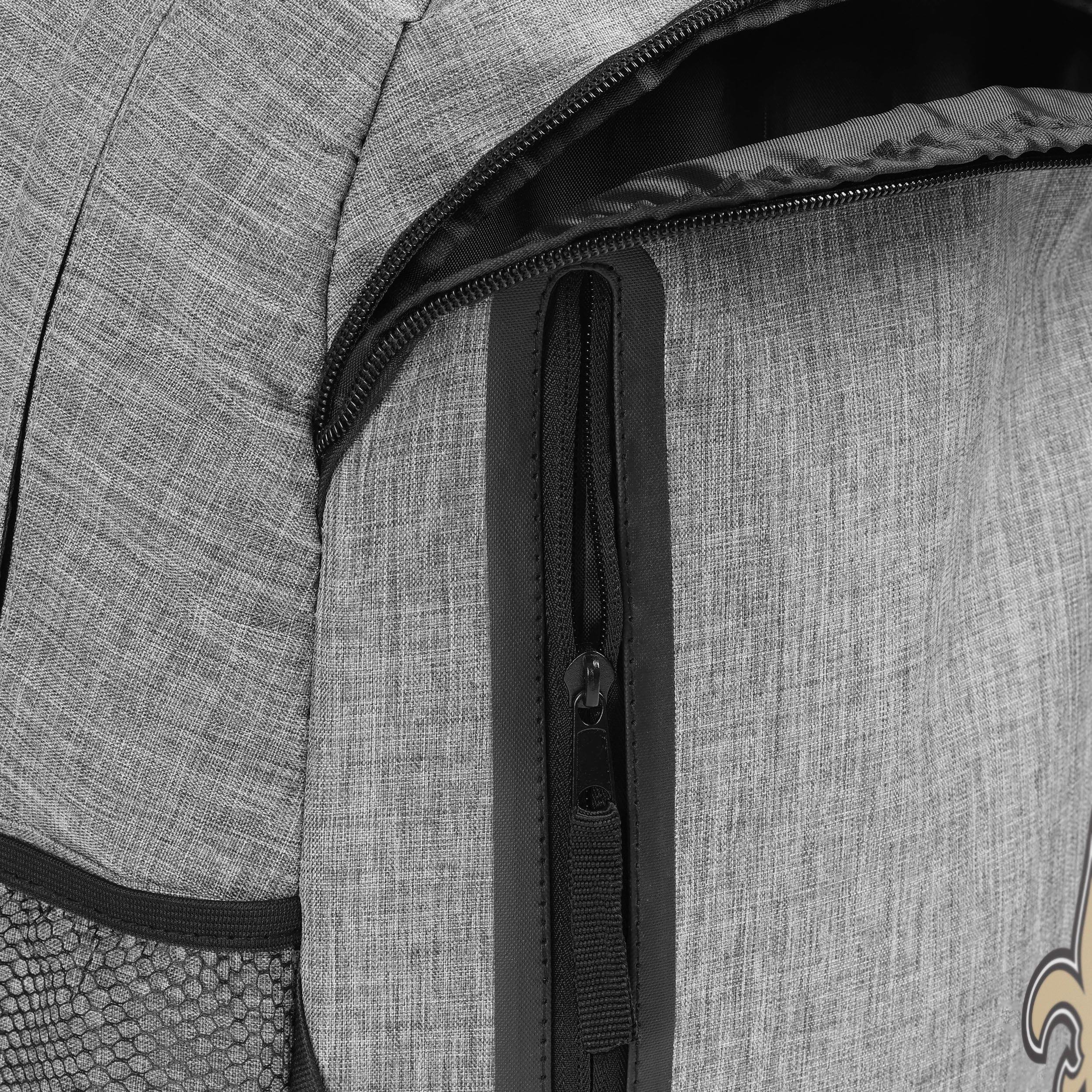 New Orleans Saints Heather Grey Bold Backpack - Show Your Team Spirit!