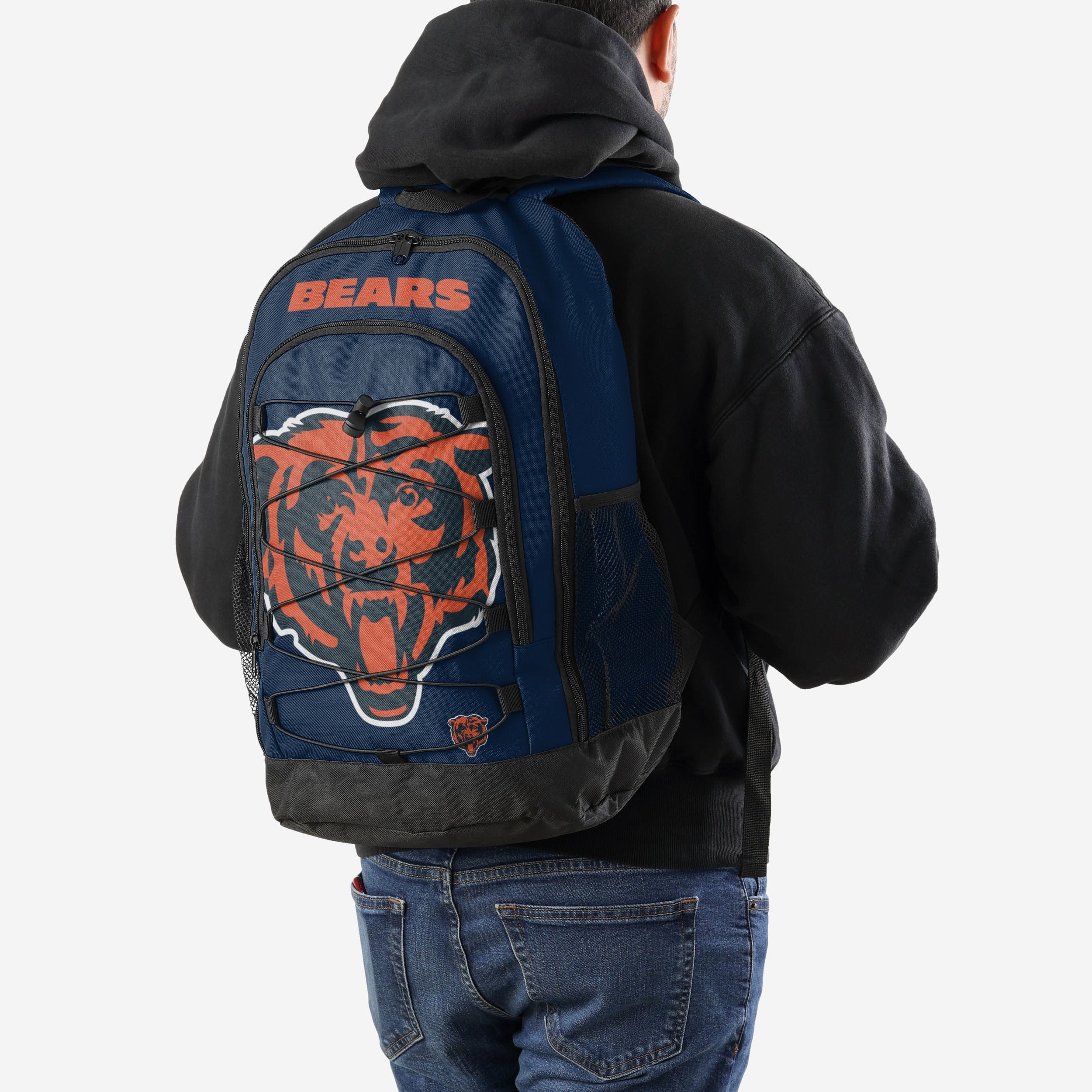 Chicago Bears Big Logo Bungee Backpack - The Ultimate Team Gear