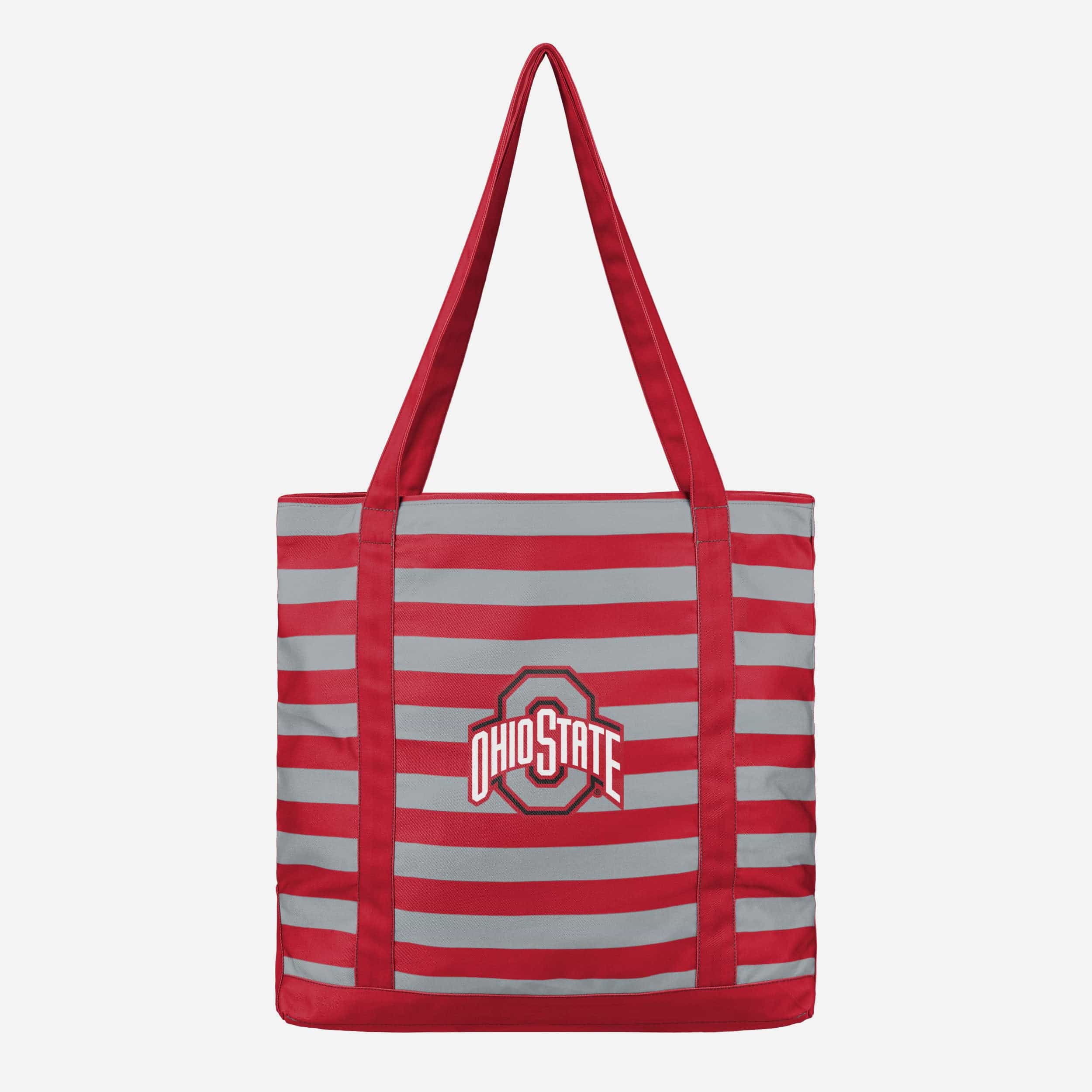 Ohio State Buckeyes Stripe Canvas Tote Bag - Show Your Fandom!