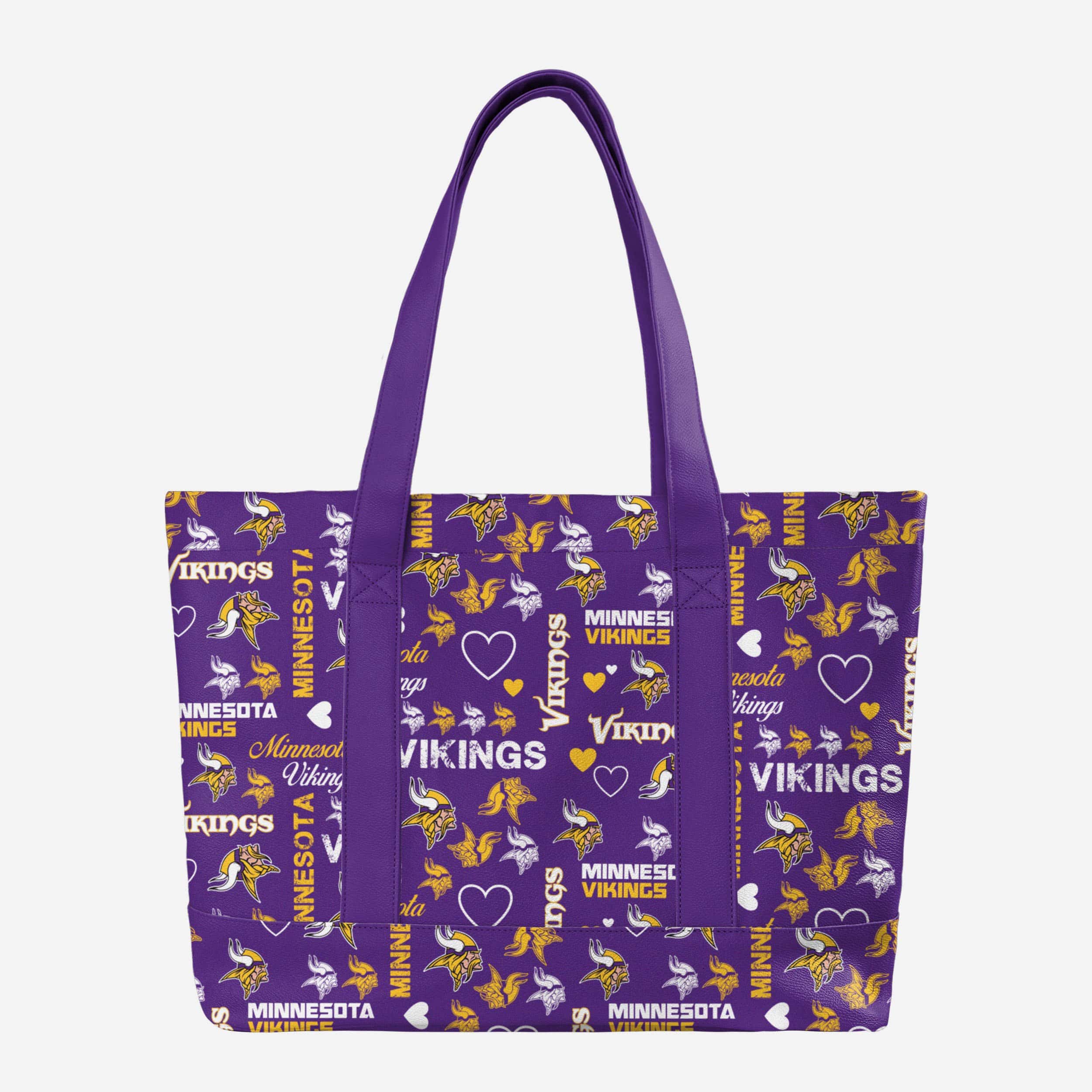 Minnesota Vikings Logo Love Tote Bag - Show Your Fandom!