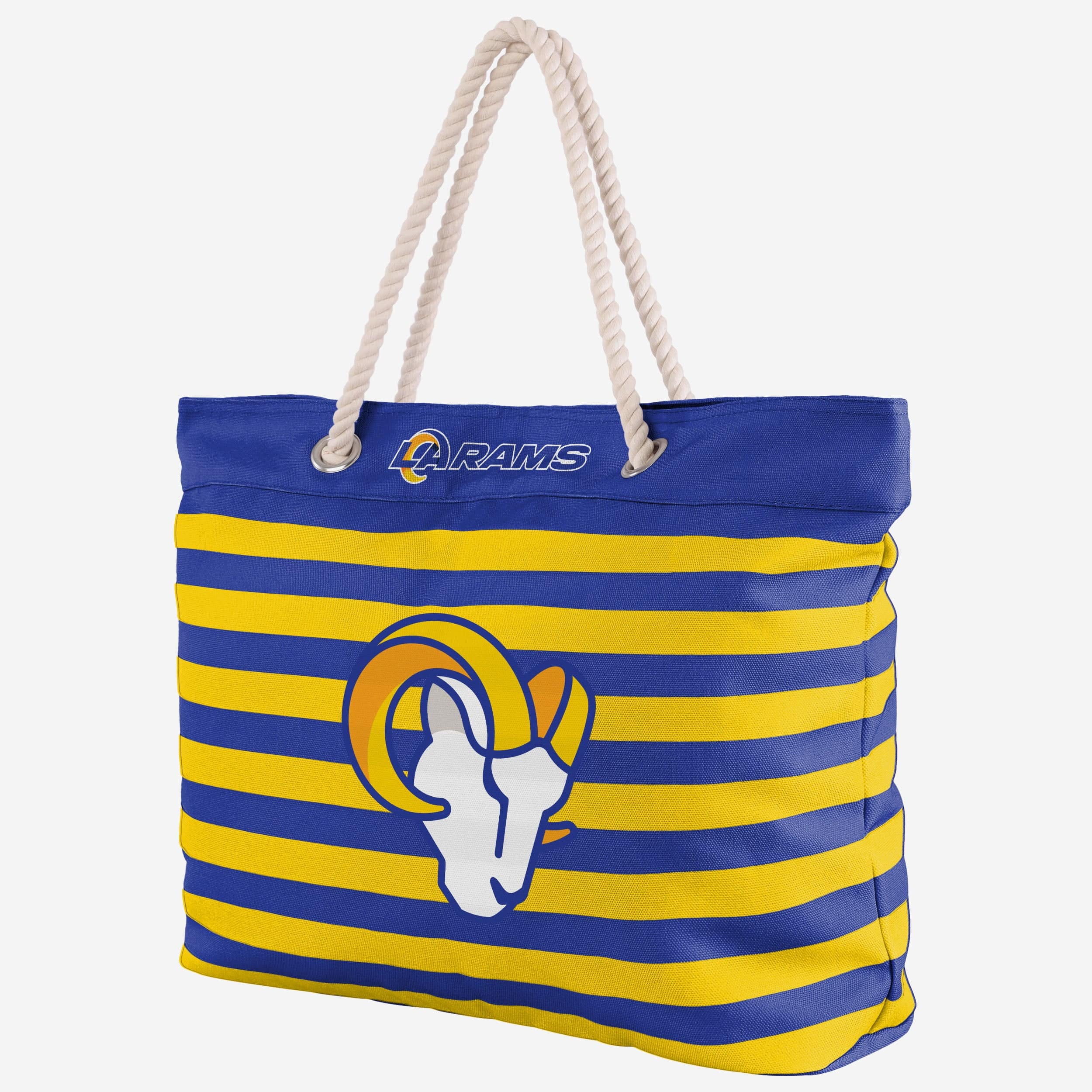 Los Angeles Rams Nautical Stripe Tote Bag - Show Your Team Spirit!
