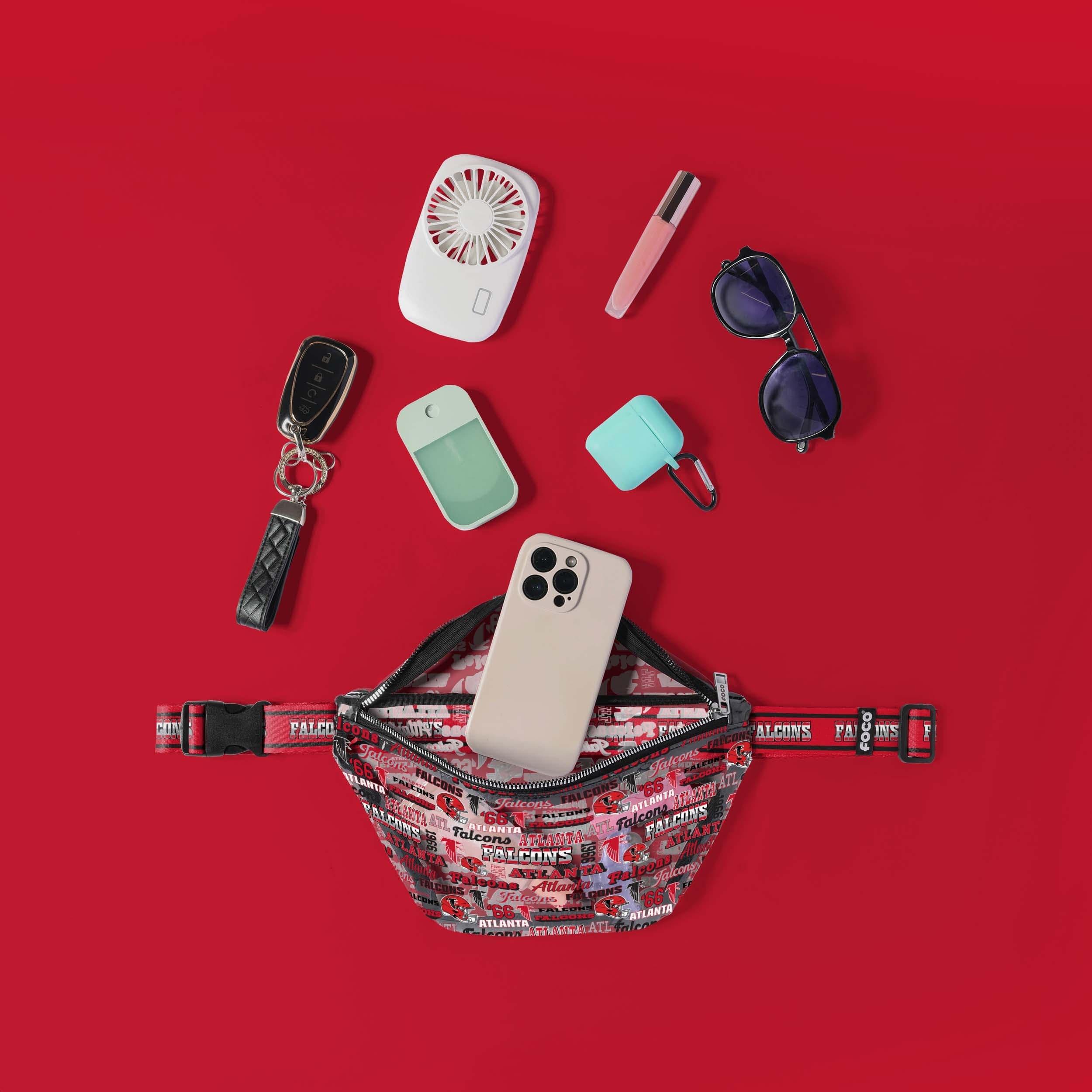 Atlanta Falcons Retro-Print Clear Fanny Pack - A Must-Have for Fans