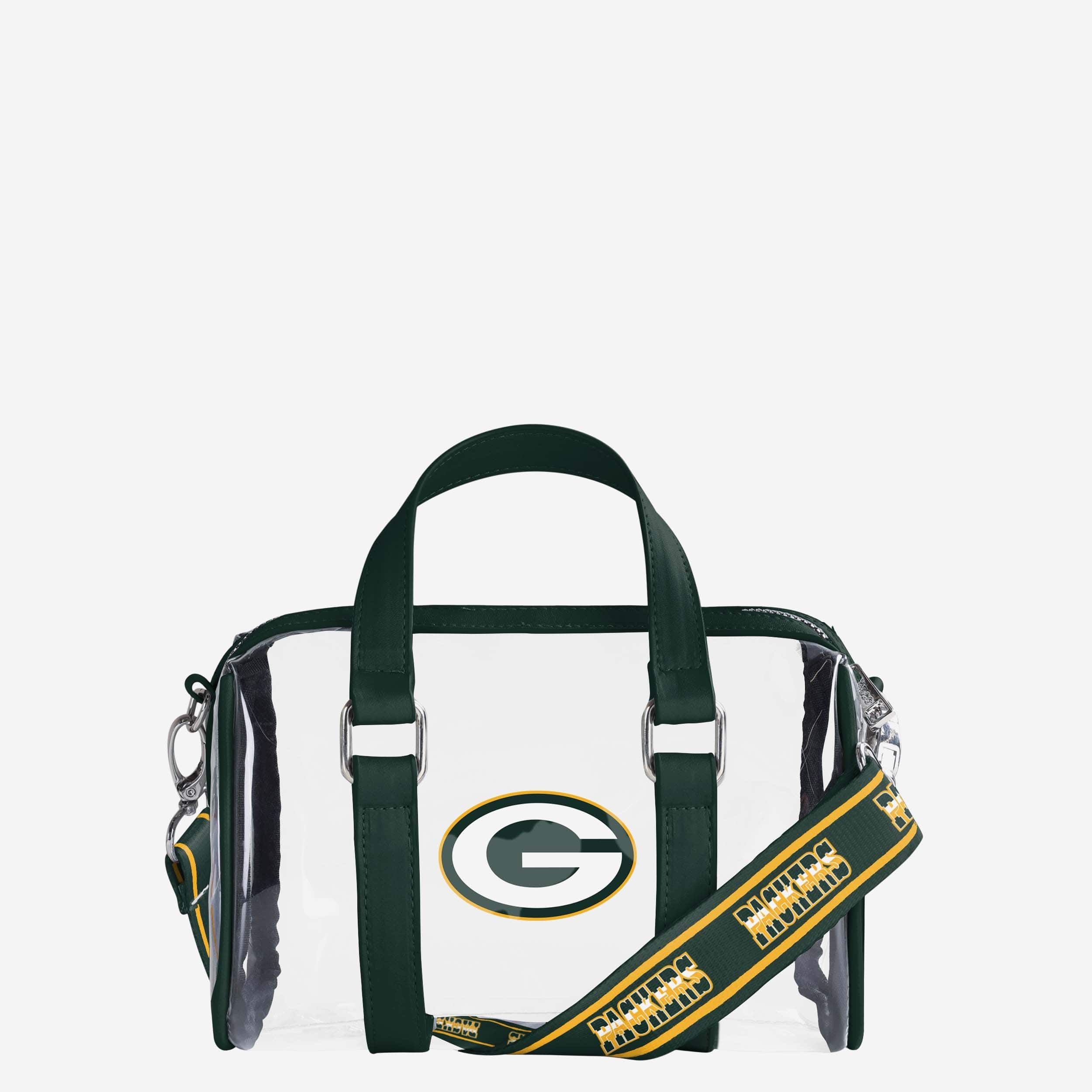 Green Bay Packers Super-Cool Clear Barrel Bag