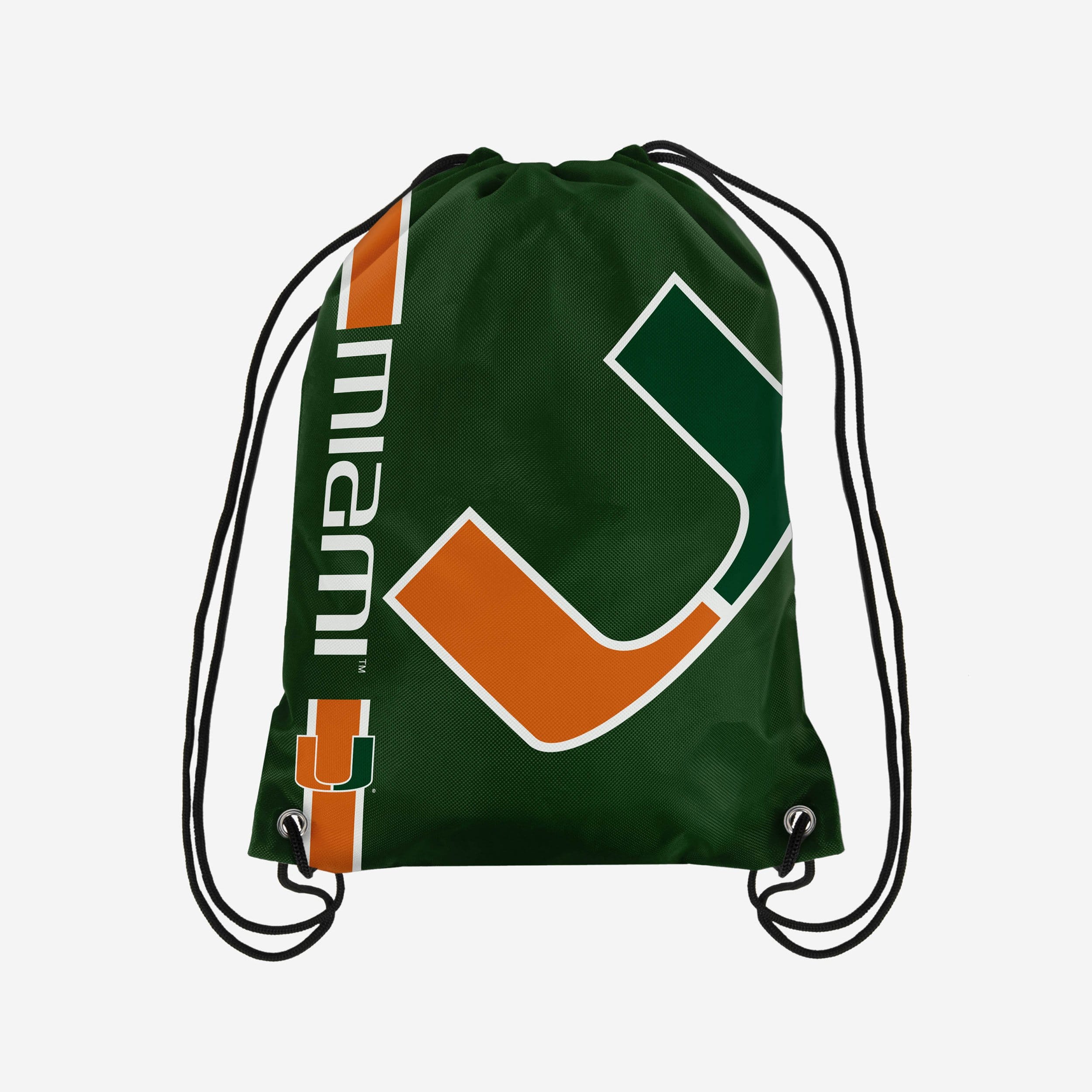 Miami Hurricanes Eye - Catching Big Logo Drawstring Backpack