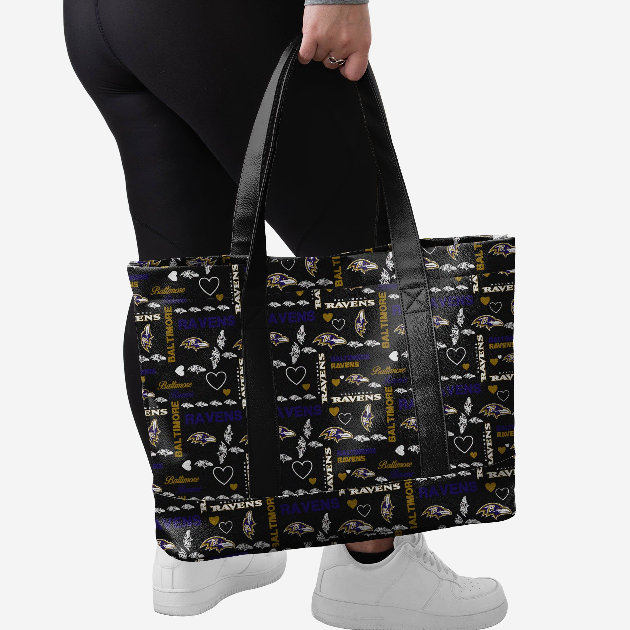 Baltimore Ravens Logo Love Tote Bag - Show Your Fandom!
