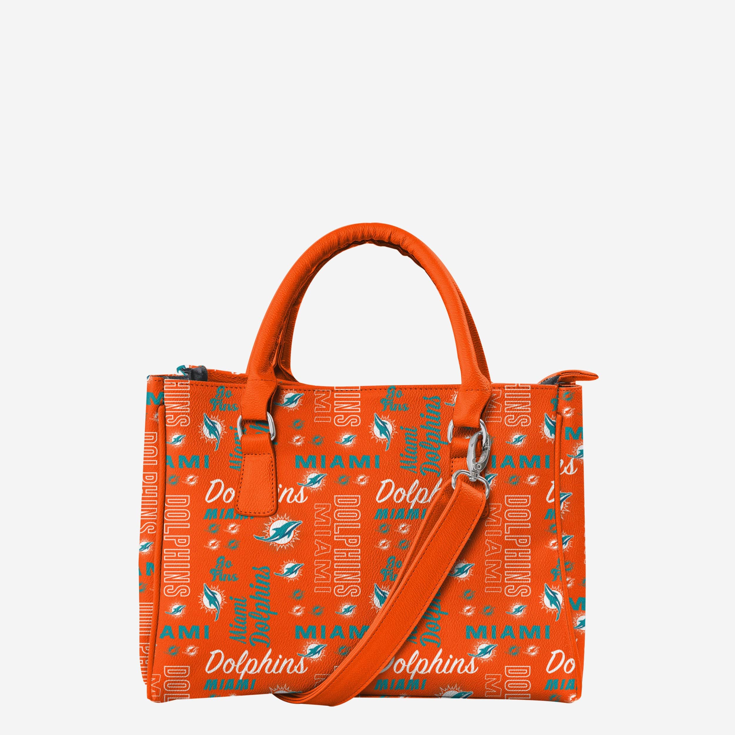 Miami Dolphins Spirited Style Printed Collection Purse - Show Your Team Spirit!