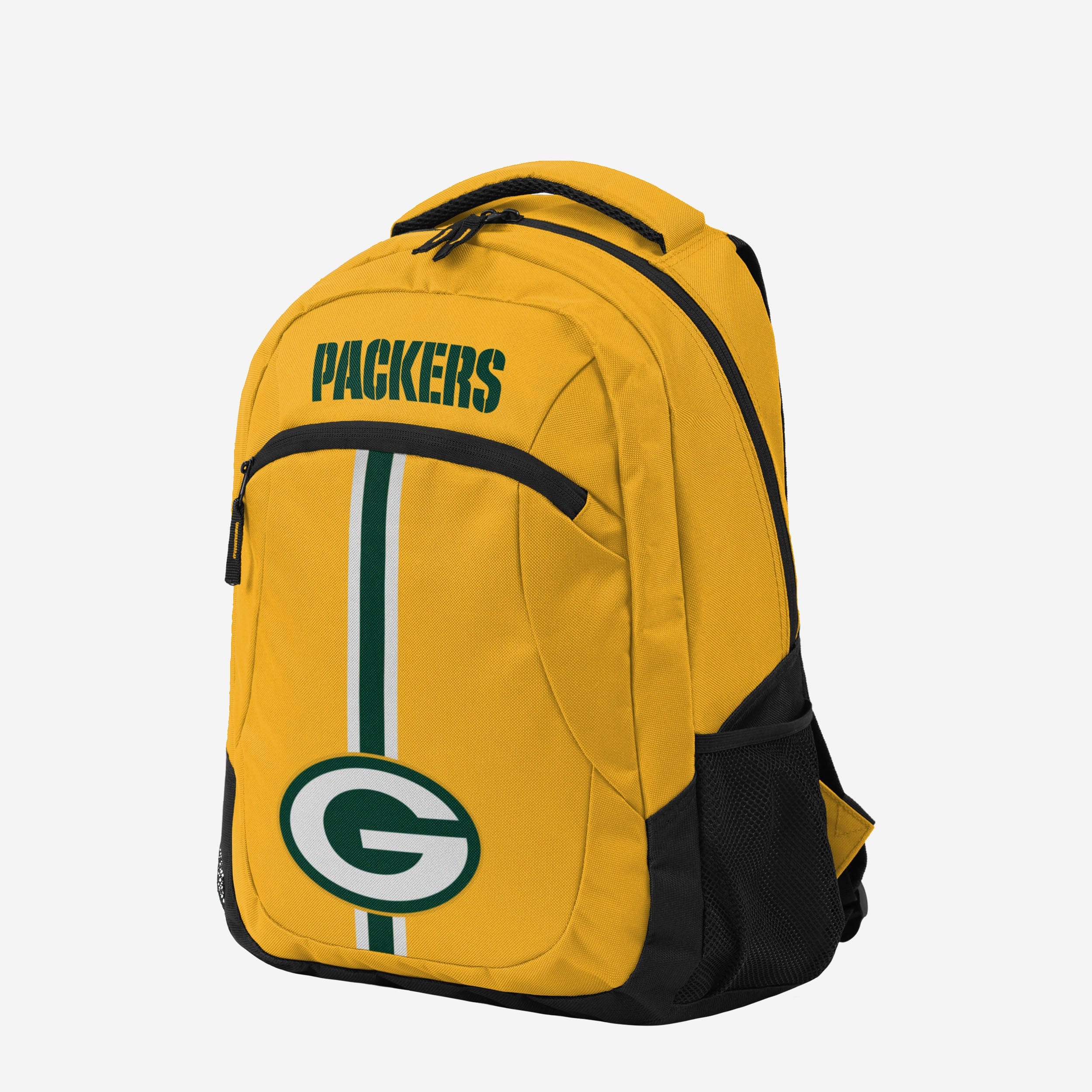 Green Bay Packers Yellow Alternate Color Action Backpack - Game Day Essential