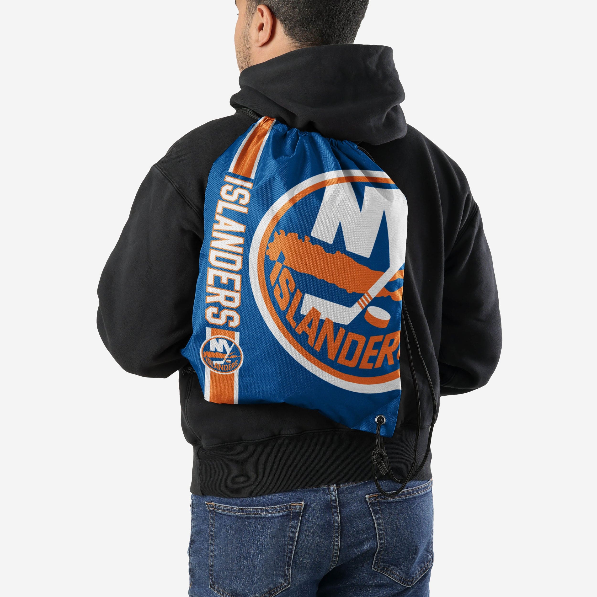 New York Islanders Big Logo Drawstring Backpack - Show Your Team Pride!