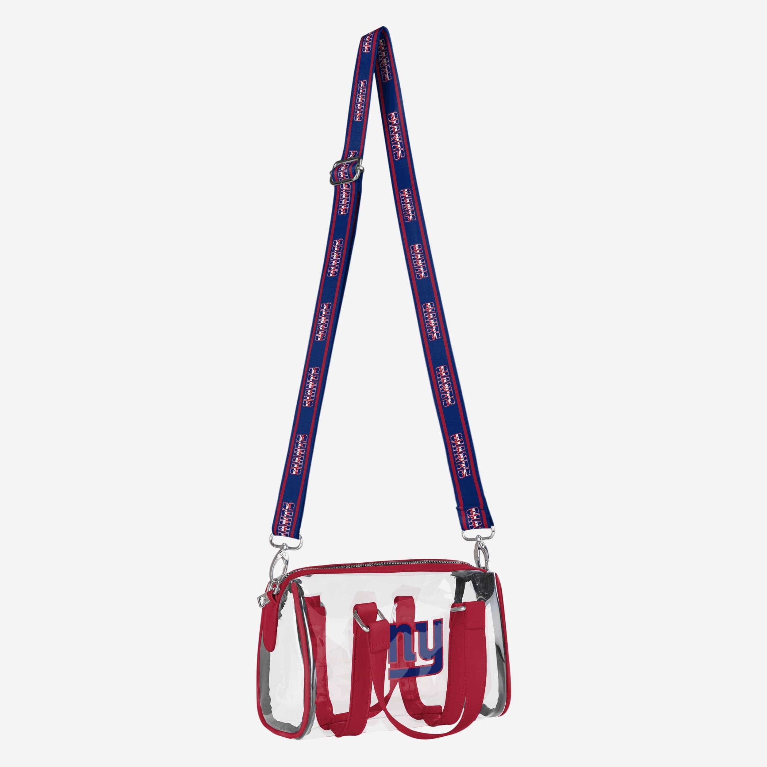 New York Giants Stunning Clear Barrel Bag - Show Your Team Spirit!