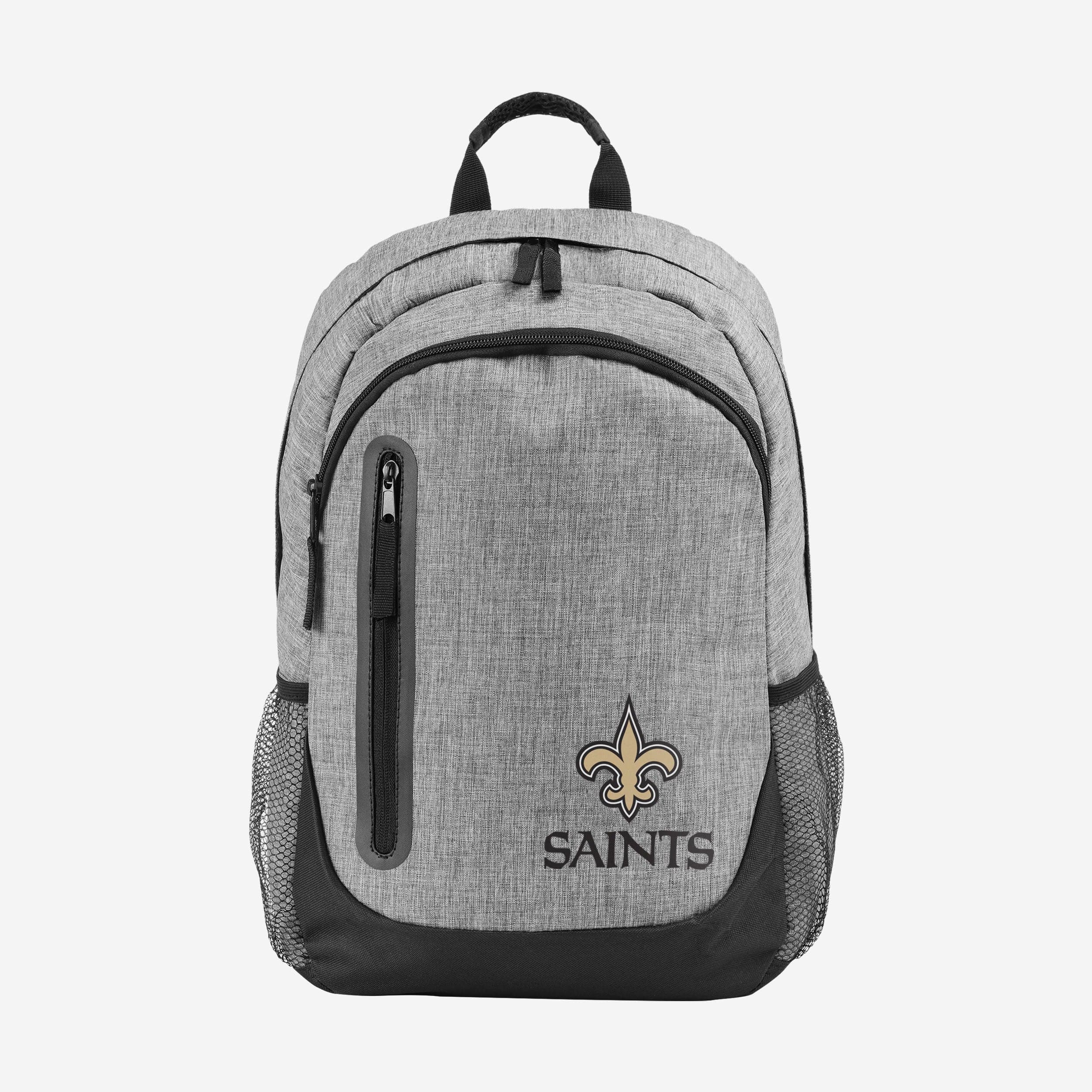 New Orleans Saints Heather Grey Bold Backpack - Show Your Team Spirit!