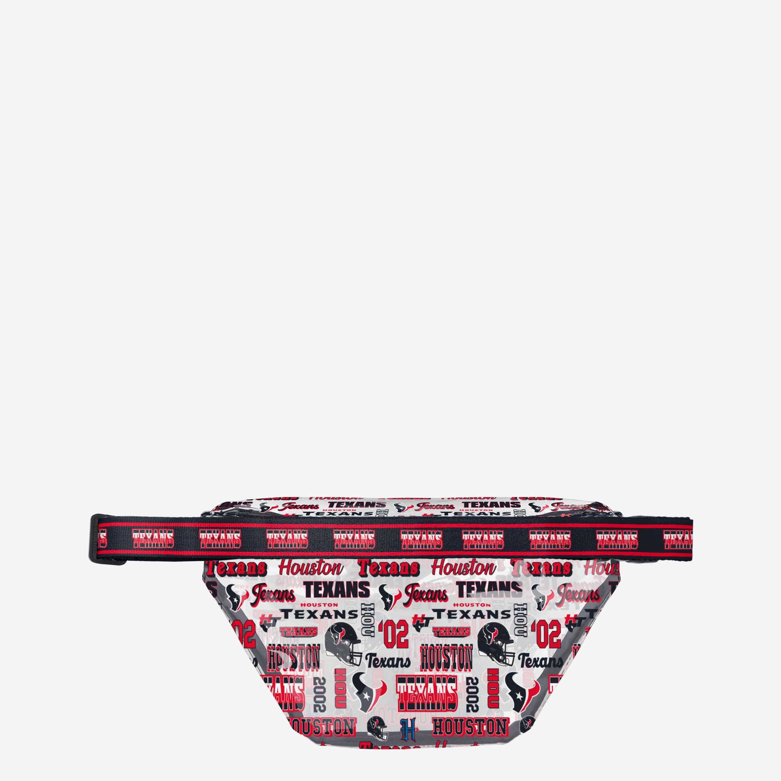 Houston Texans Retro Print Clear Fanny Pack: A Must - Have for Fans!