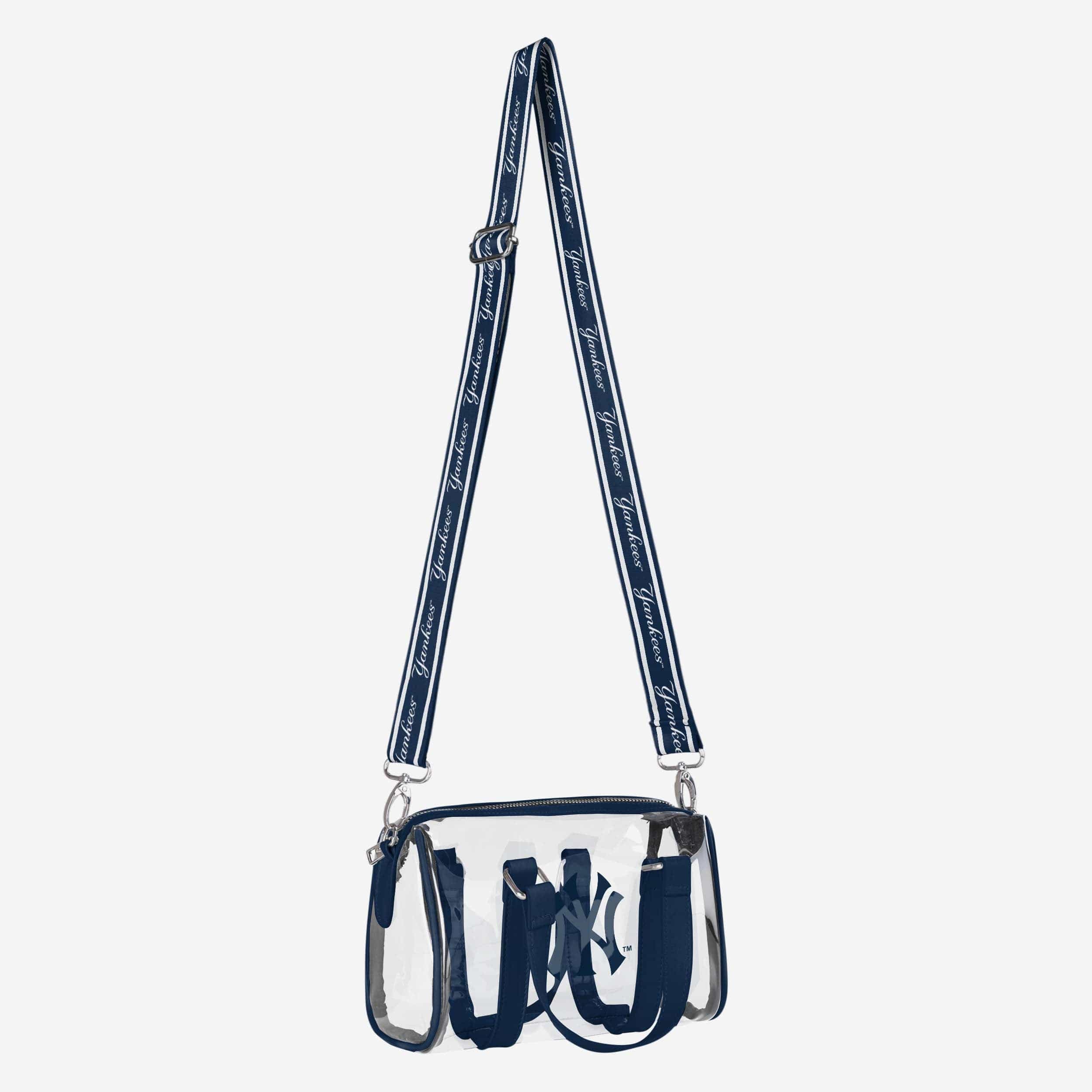 New York Yankees Clear Barrel Bag - Show Your Team Spirit!