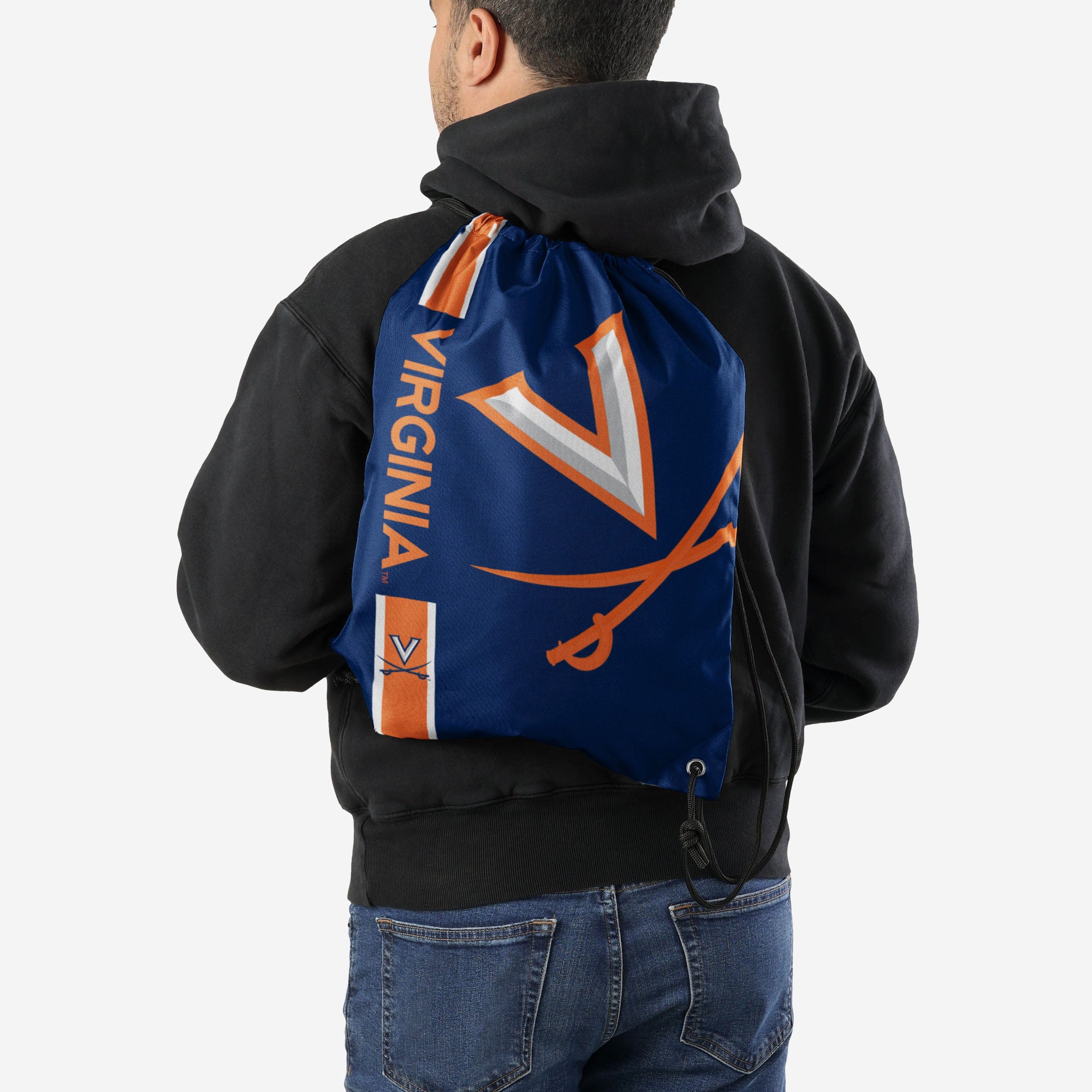 Virginia Cavaliers Big Logo Drawstring Backpack - Show Your Team Spirit!