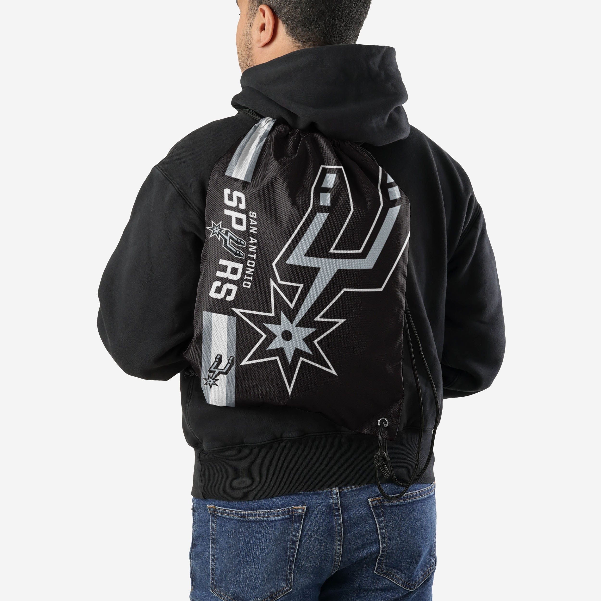 San Antonio Spurs Big Logo Drawstring Backpack - Show Your Team Spirit!