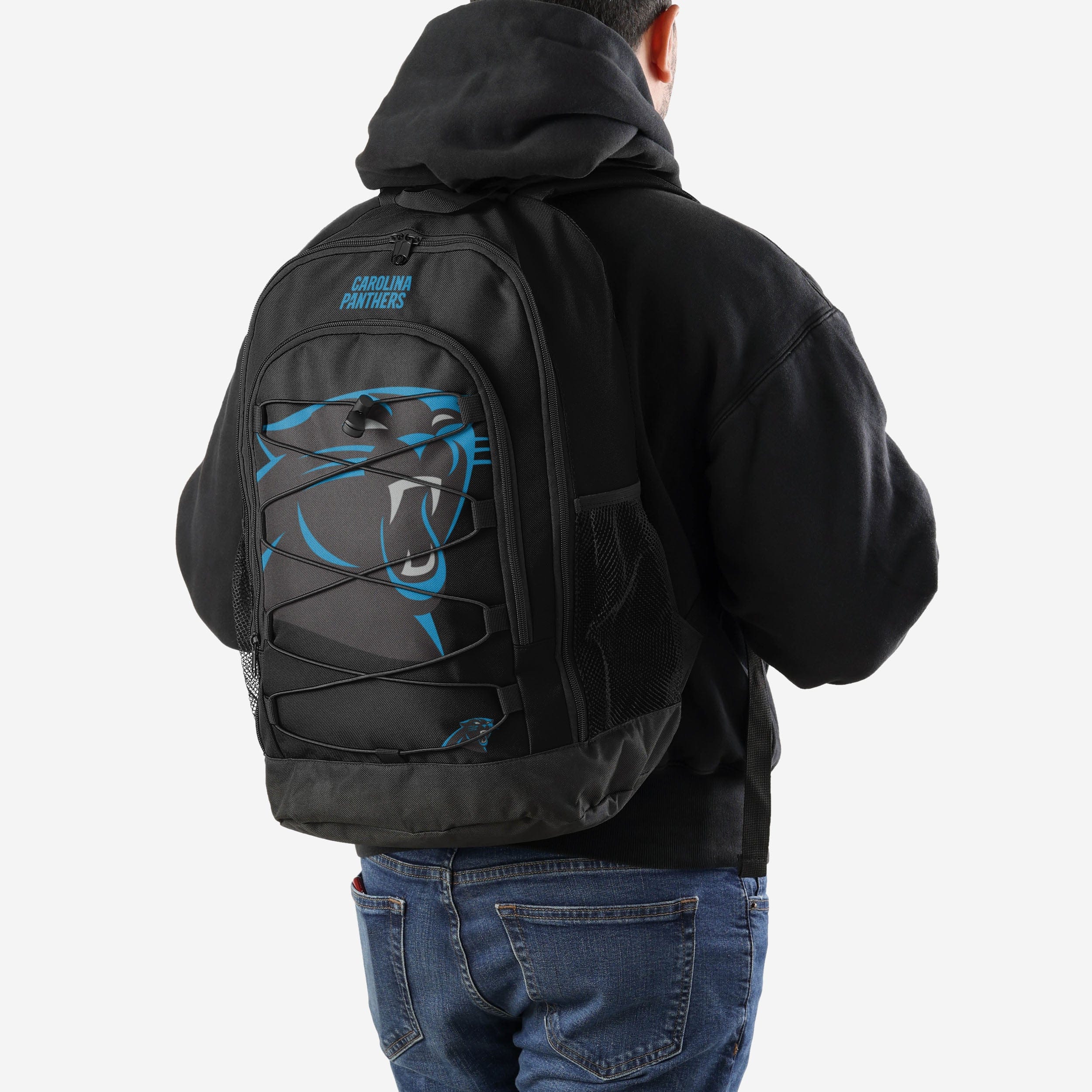 Carolina Panthers Big Logo Bungee Backpack - Show Your Team Pride!