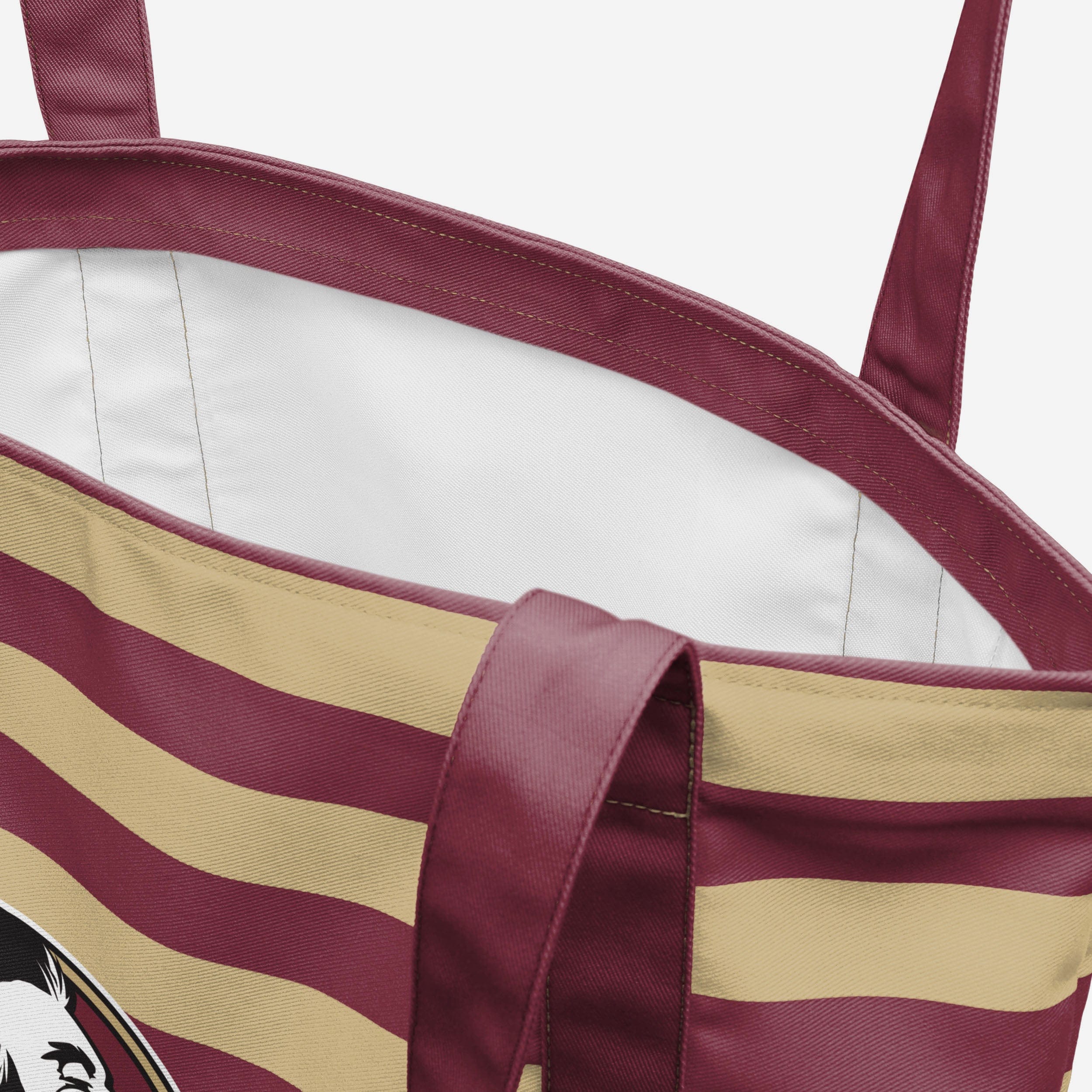 Florida State Seminoles Team Stripe Canvas Tote Bag - Show Your Fandom!