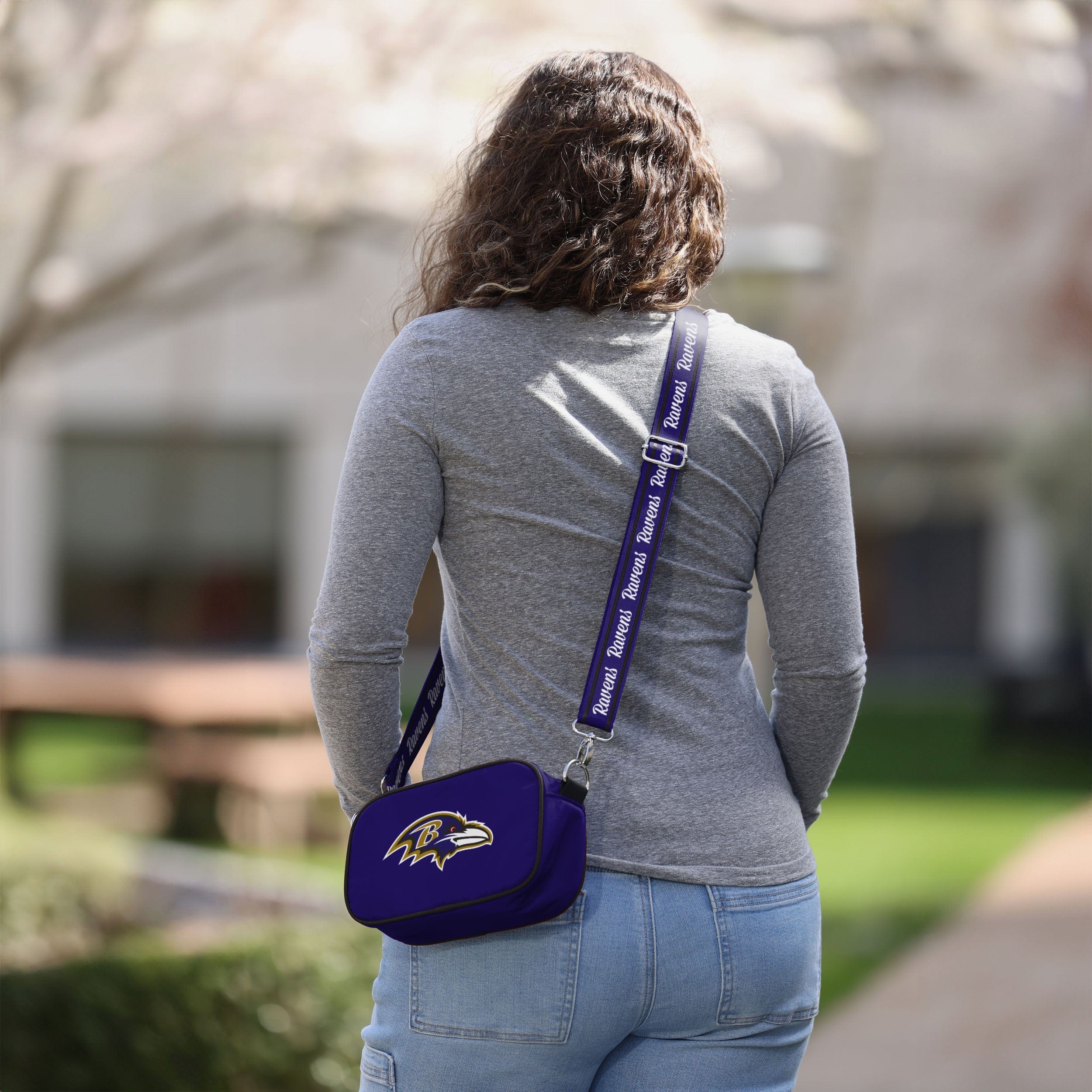 Baltimore Ravens Team Logo Crossbody Bag - Show Your Team Spirit!