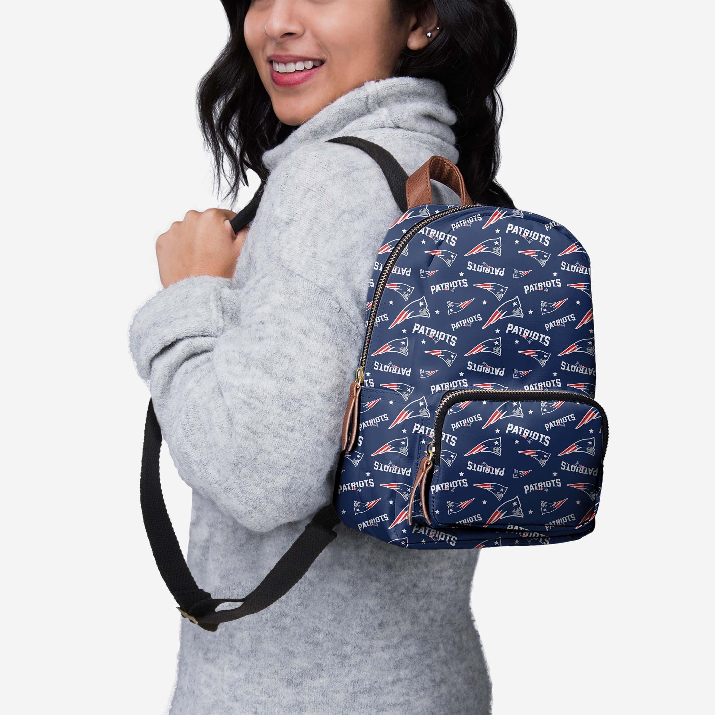 New England Patriots Printed Mini Backpack - Show Your Team Spirit!