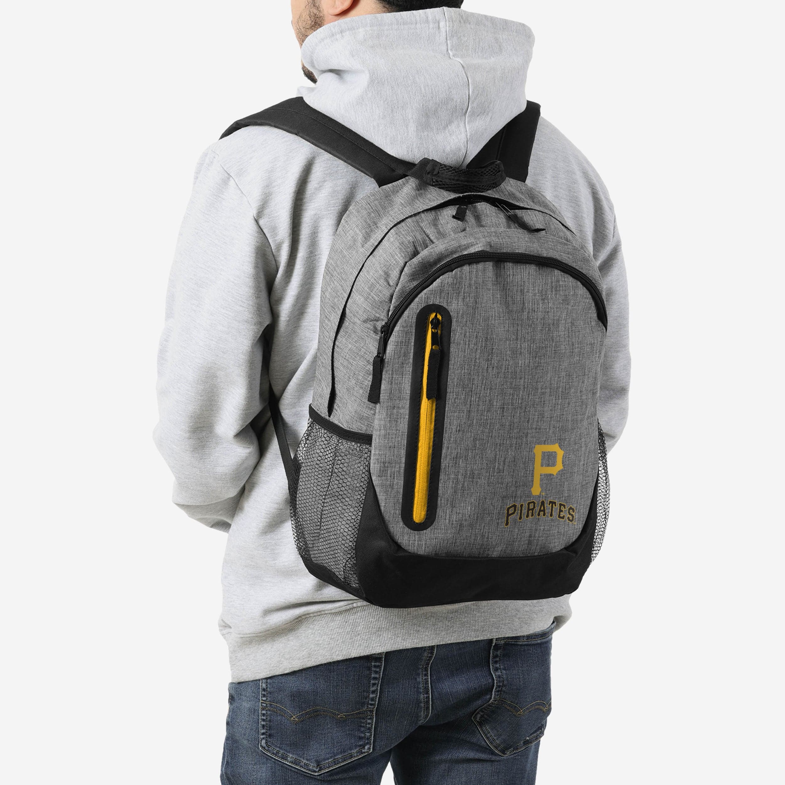 Pittsburgh Pirates Heather Grey Bold Backpack - Show Your Team Spirit!