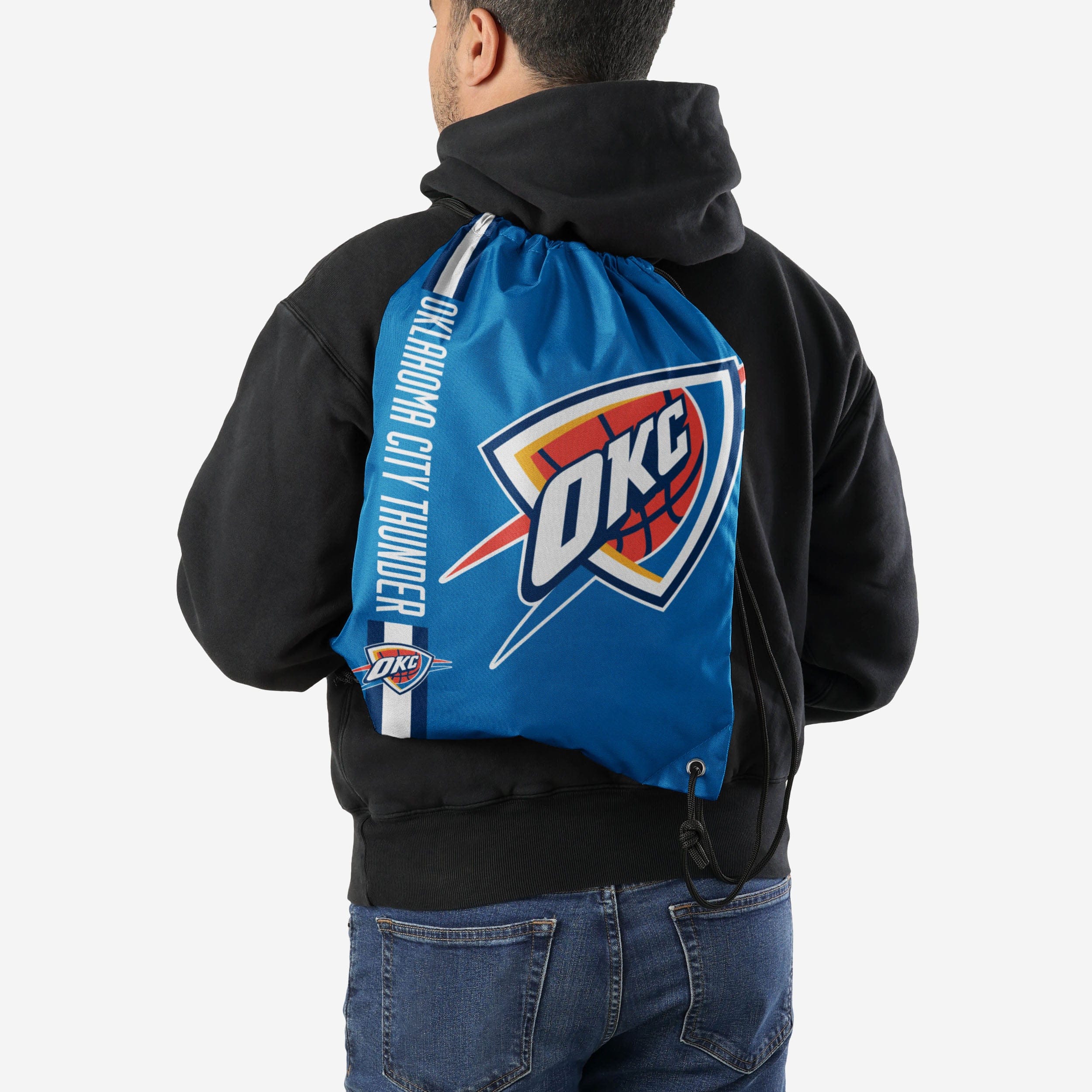 Oklahoma City Thunder Big Logo Drawstring Backpack - Show Your Team Spirit!