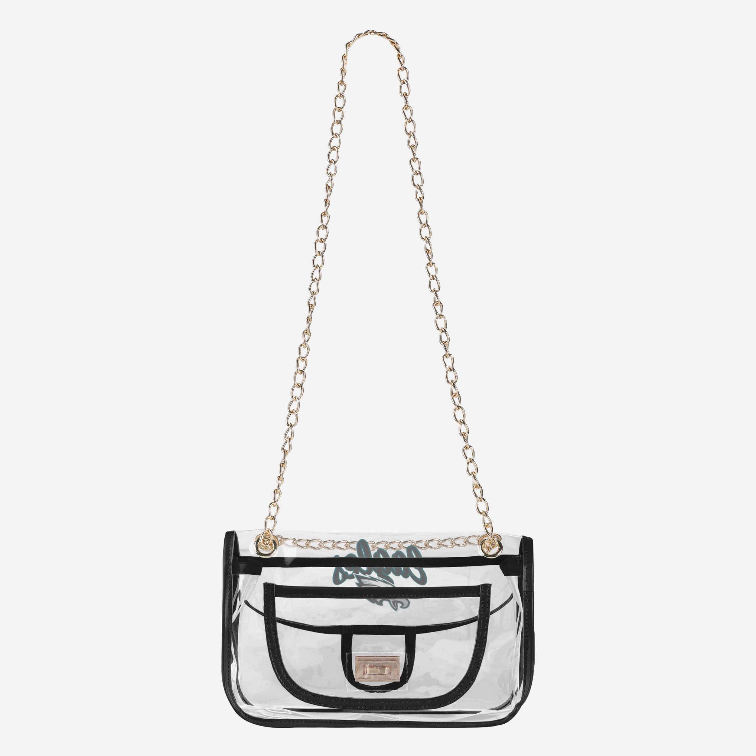 Philadelphia Eagles Stunning Clear Crossbody Chain Bag