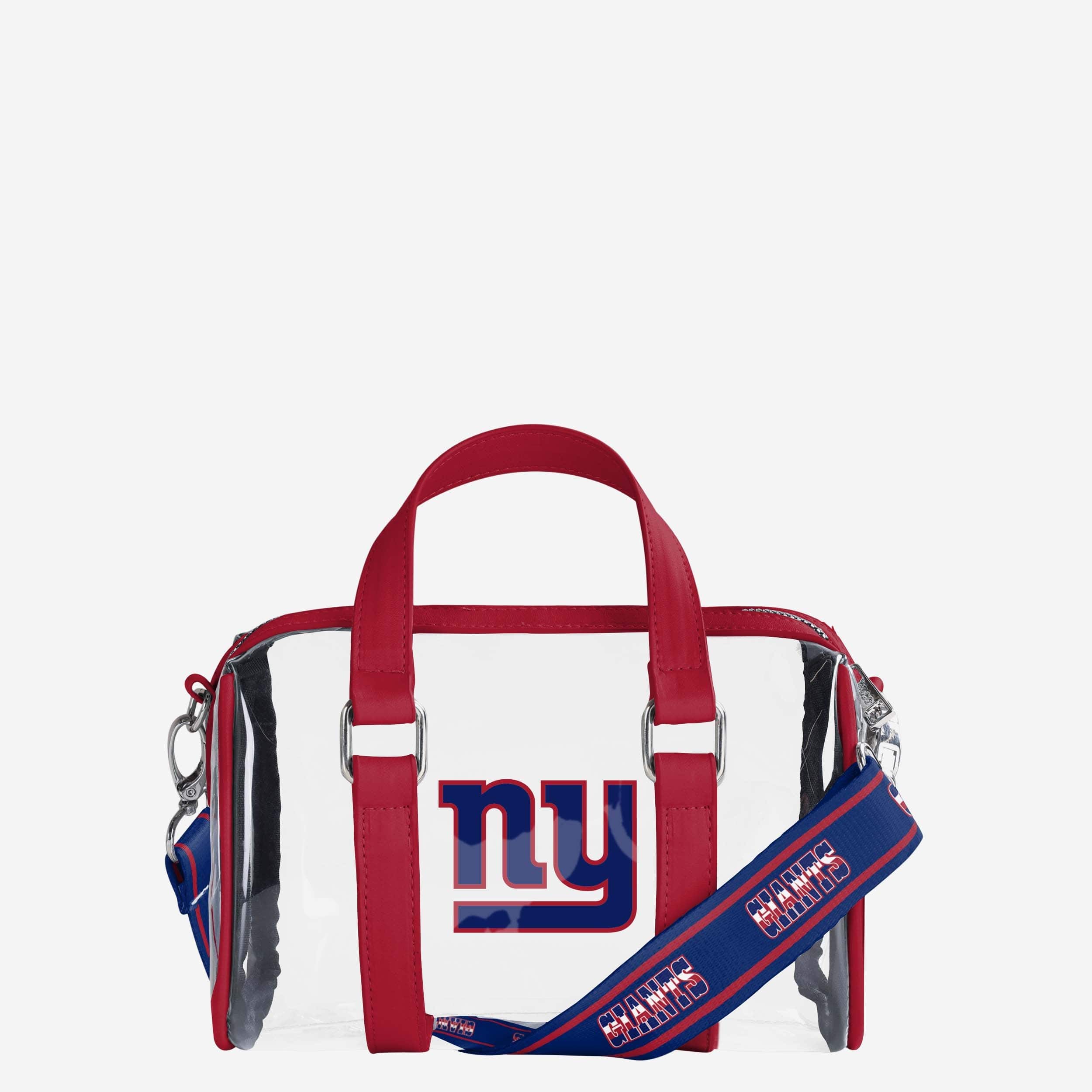 New York Giants Stunning Clear Barrel Bag - Show Your Team Spirit!