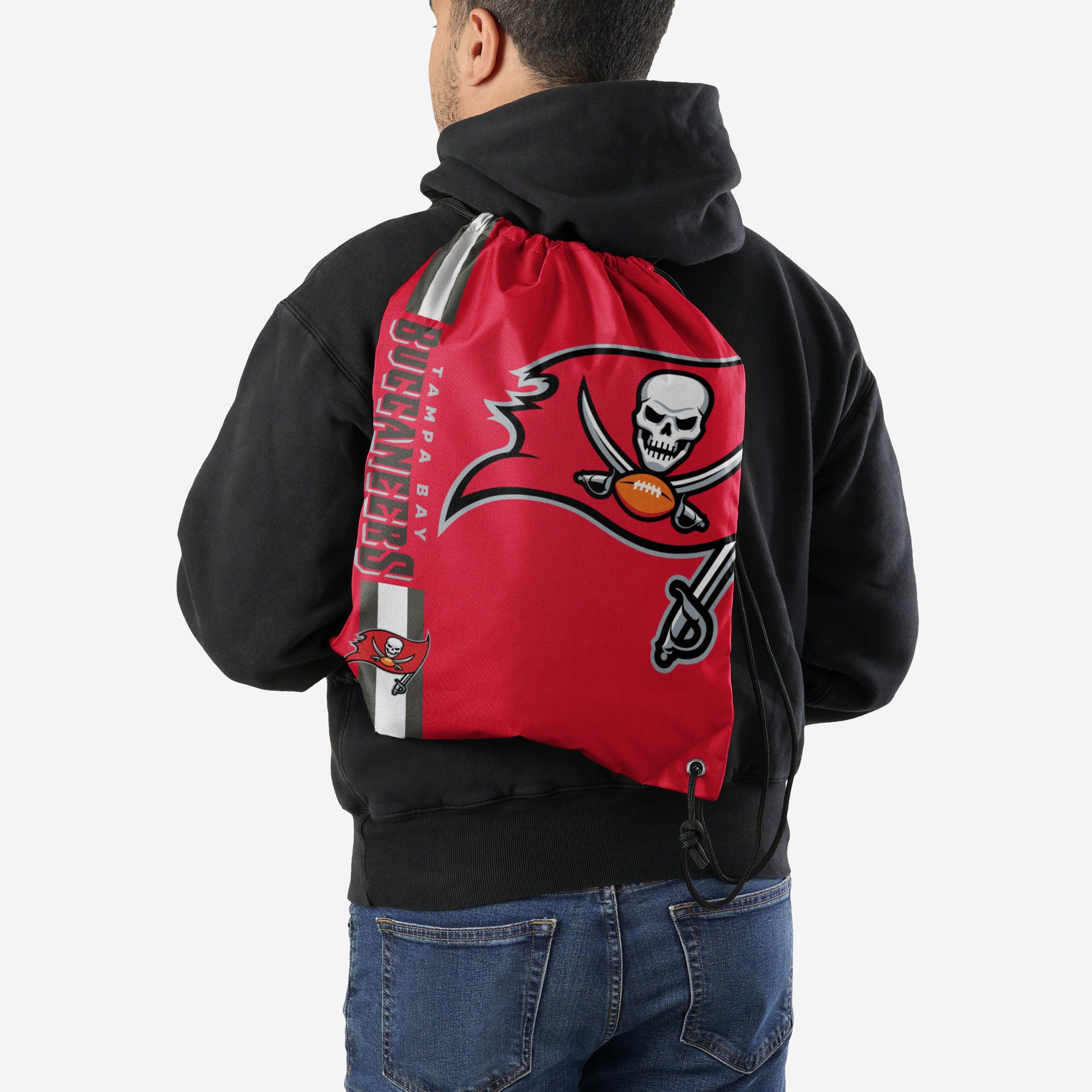 Tampa Bay Buccaneers Big Logo Drawstring Backpack - Show Your Team Pride!