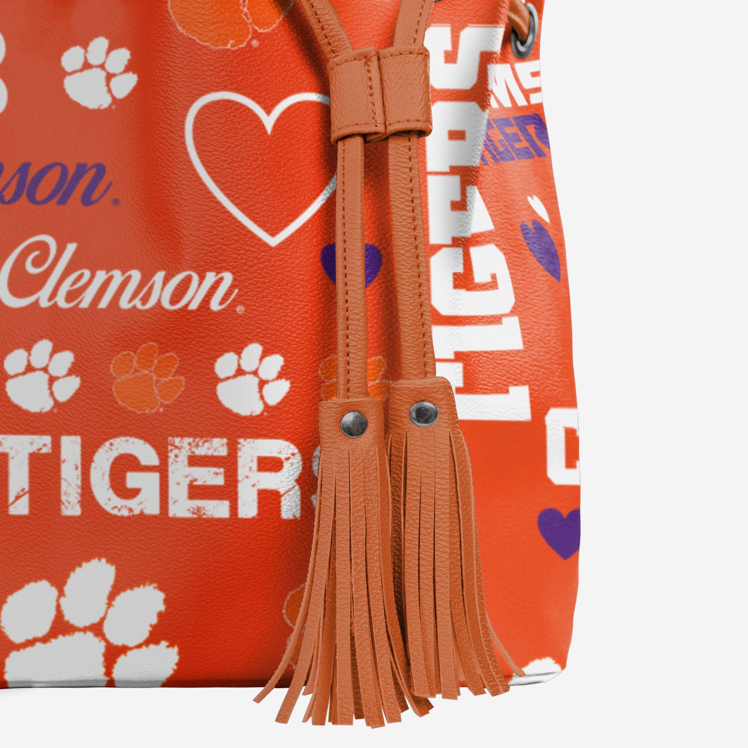 Clemson Tigers Logo Love Cinch Purse - Show Your Team Spirit!