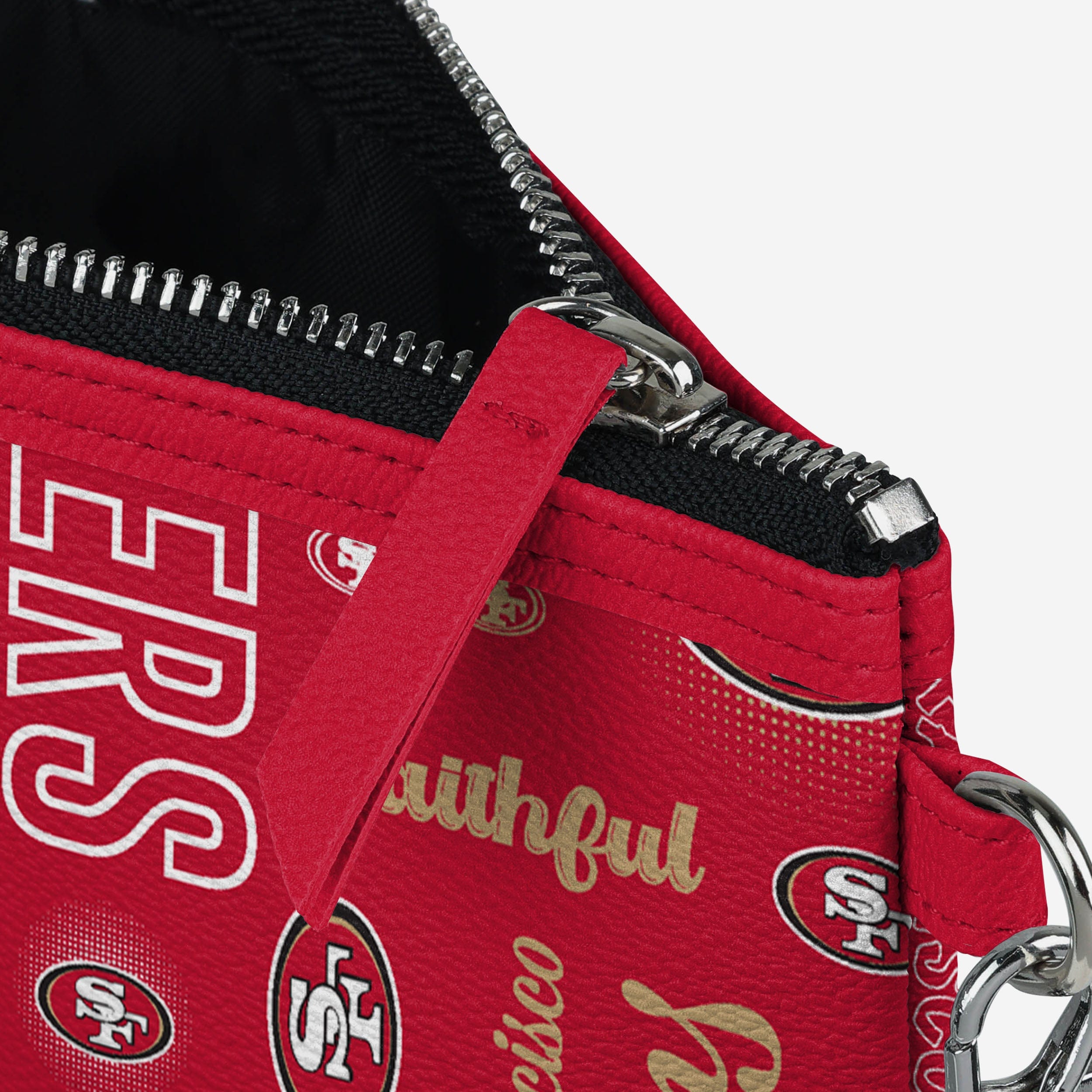 San Francisco 49ers Spirited Wristlet with Repeat Logo - Must - Have for Fans!