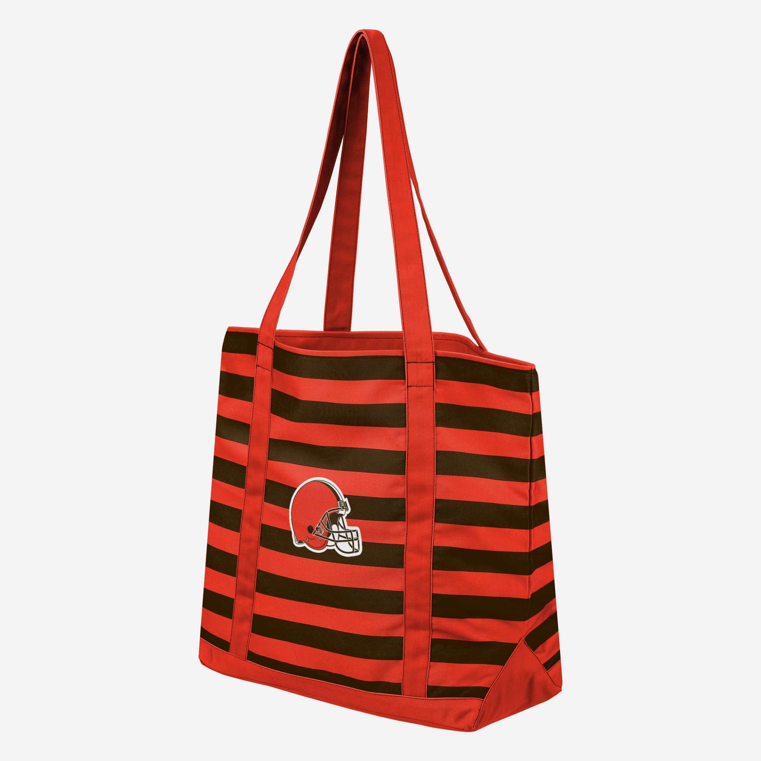 Cleveland Browns Team Stripe Canvas Tote Bag - Show Your Fandom!