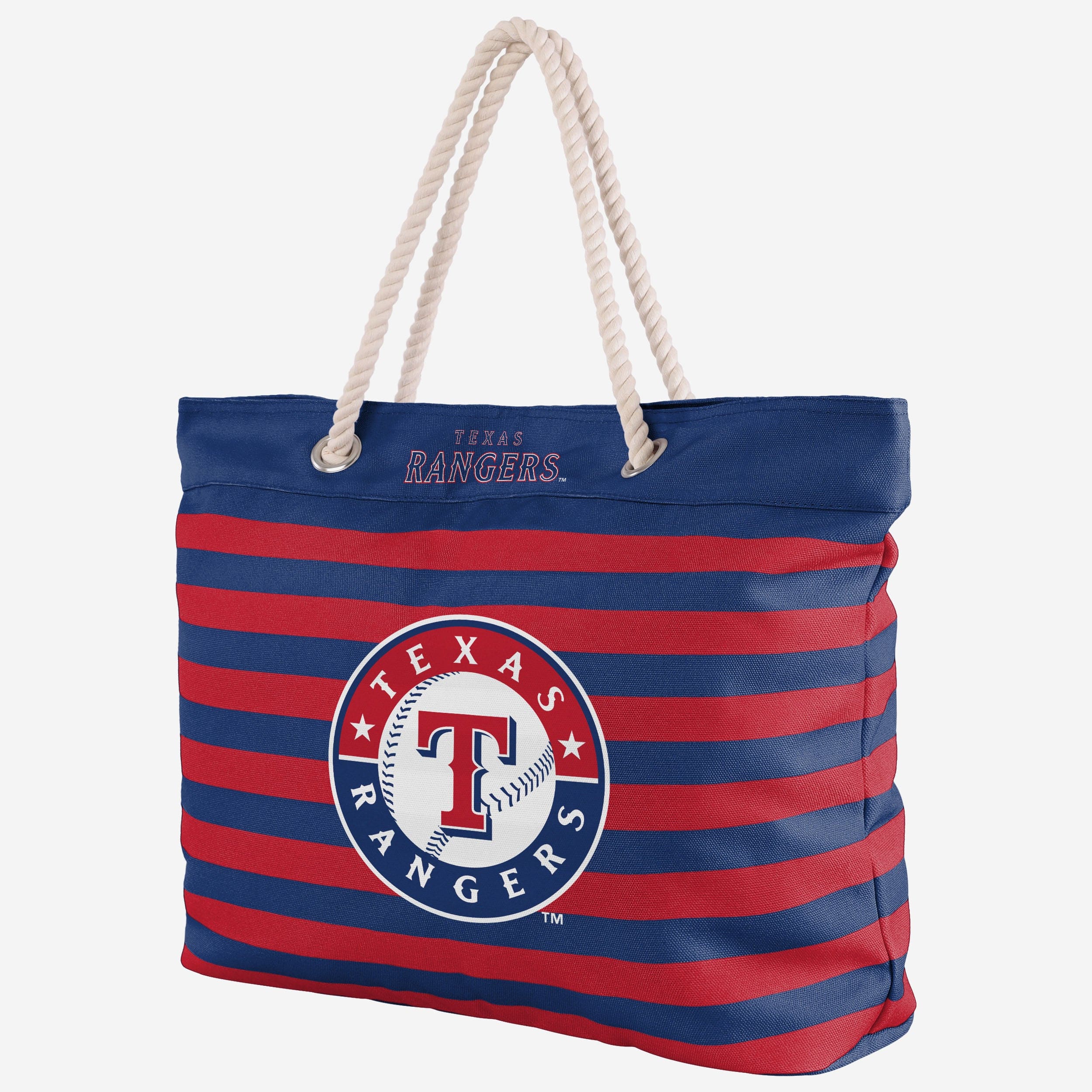 Texas Rangers Nautical Stripe Tote Bag - Show Your Team Spirit!