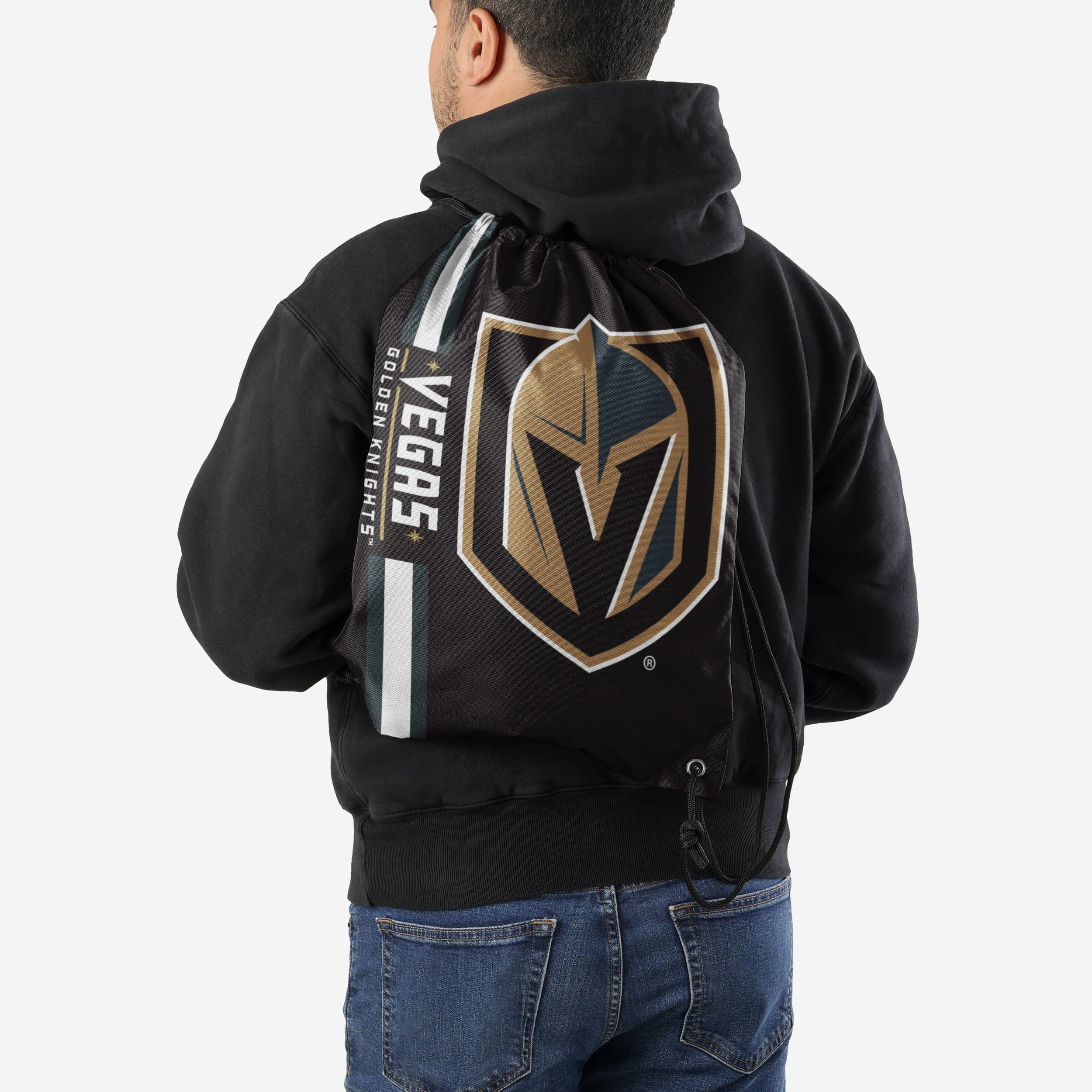 Vegas Golden Knights Big Logo Drawstring Backpack - Show Your Team Pride!