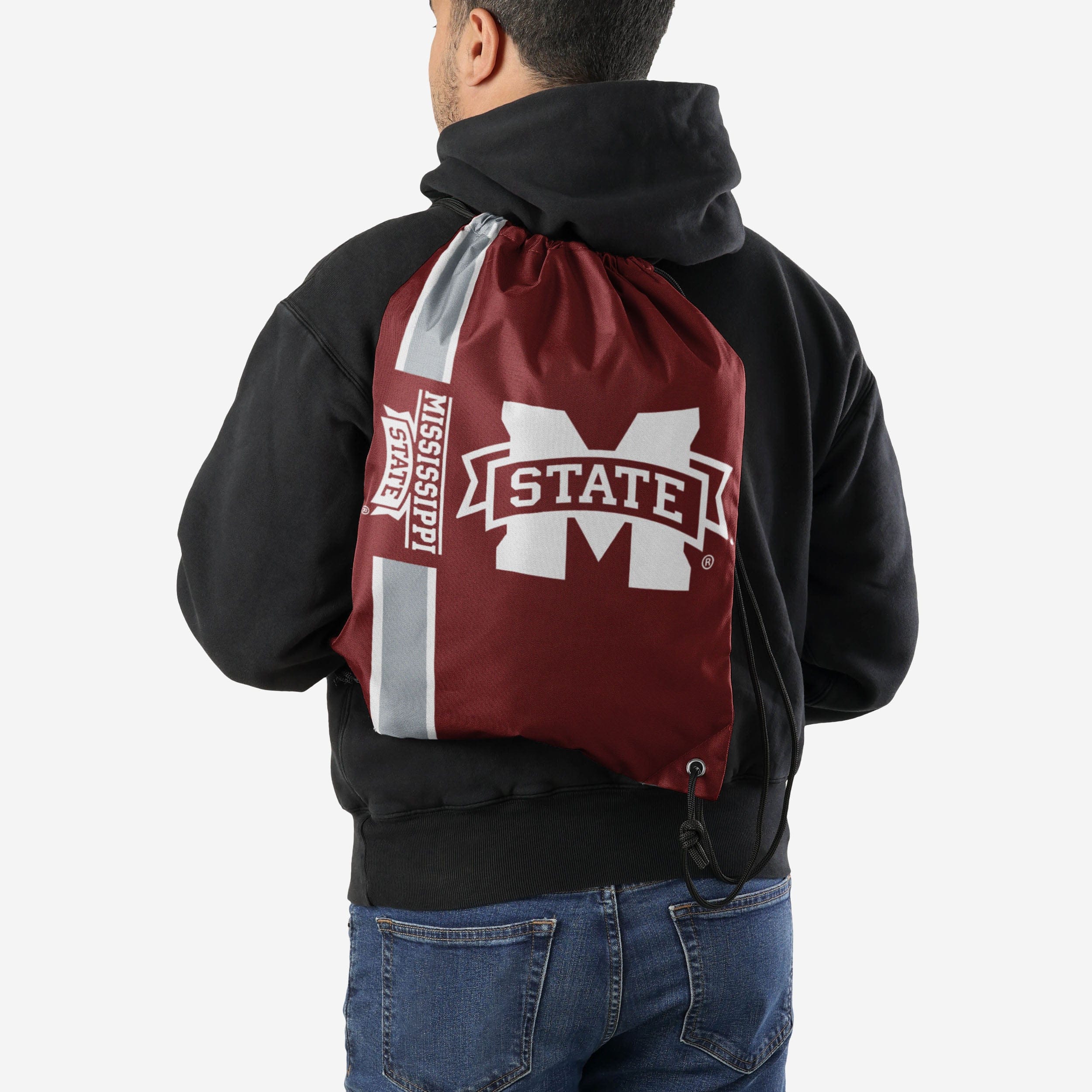 Mississippi State Bulldogs Big Logo Drawstring Backpack - Show Your Team Spirit!